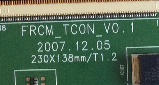 T-CON SAMSUNG/LJ94-2574E/ FRCM_TCON_V0.1/LJ96-04662A/BN81-02129A/LJ94-02574D/PARTES SUSTITUTAS LJ94-02349C  / LJ94-02346D / PANEL LTF460HE07 / LTF460HE05 / MODELO LN46A650A1FXZA / LN46A850S1FXZA / LN46A860S2FXZA /  MAS PARTES SUSTITUTAS EN DESCRIPCION - Imagen 3