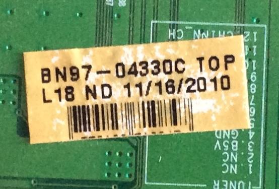 MAIN SAMSUNG / BN94-03566C / BN97-04330C / PANEL LTF460HJ04 / MODELO UN46C6900VFXZA  SQ01 - Imagen 2