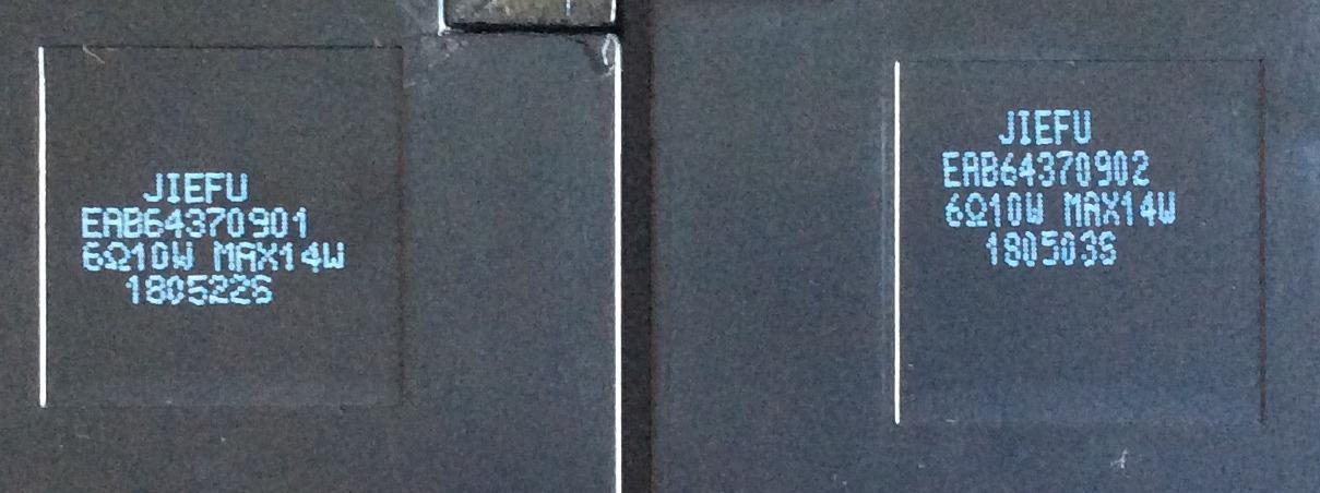 BOCINAS PARA TV LG / EAB64370902 / EAB64370901 / MCK69329302 / MCK69329301 / PANEL HC700EQN-VHSR3-211X / MODELOS 70UK6570PUB / 70UK6570AUB  - Imagen 4