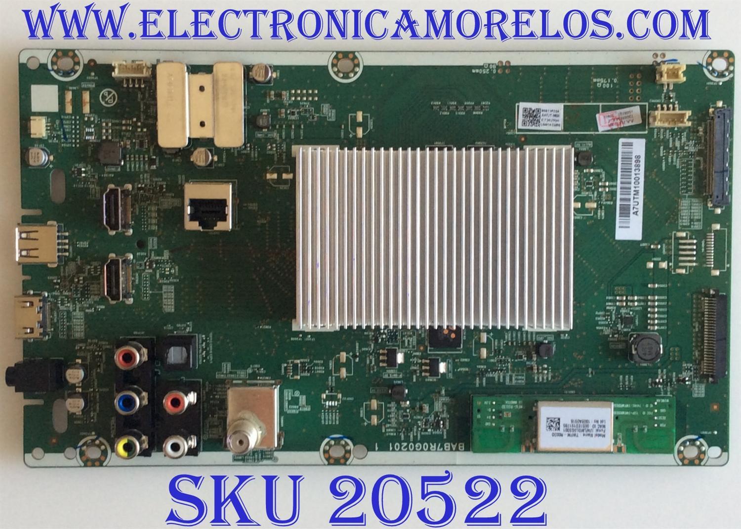 MAIN PHILIPS / AA7UTUH-50UX / BAB7R0G0201 1  / AA7UTUH / AA7UT-MMA / A7UTM10013898 / PANEL UBAU5XH / MODELO 