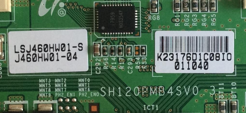 T-CON SAMSUNG / LJ94-23176D / SH120PMB4SV0.3 / LSJ460HW01-S / J460HW01-04 / PANEL LTJ460HW01-B / MODELO UN46D6400UFXZA H302 - Imagen 2