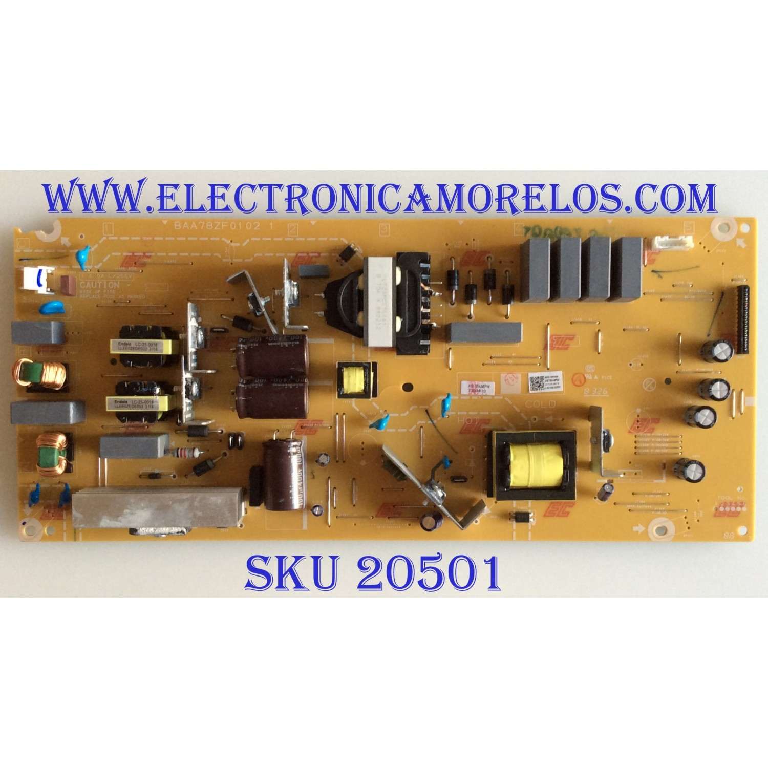 FUENTE DE PODER  MAGNAVOX / AB78NMPW / AB78N-MPW / BAA78ZF0102 1 / PANEL UBD85XG / MODELO 65MV378Y/F7
