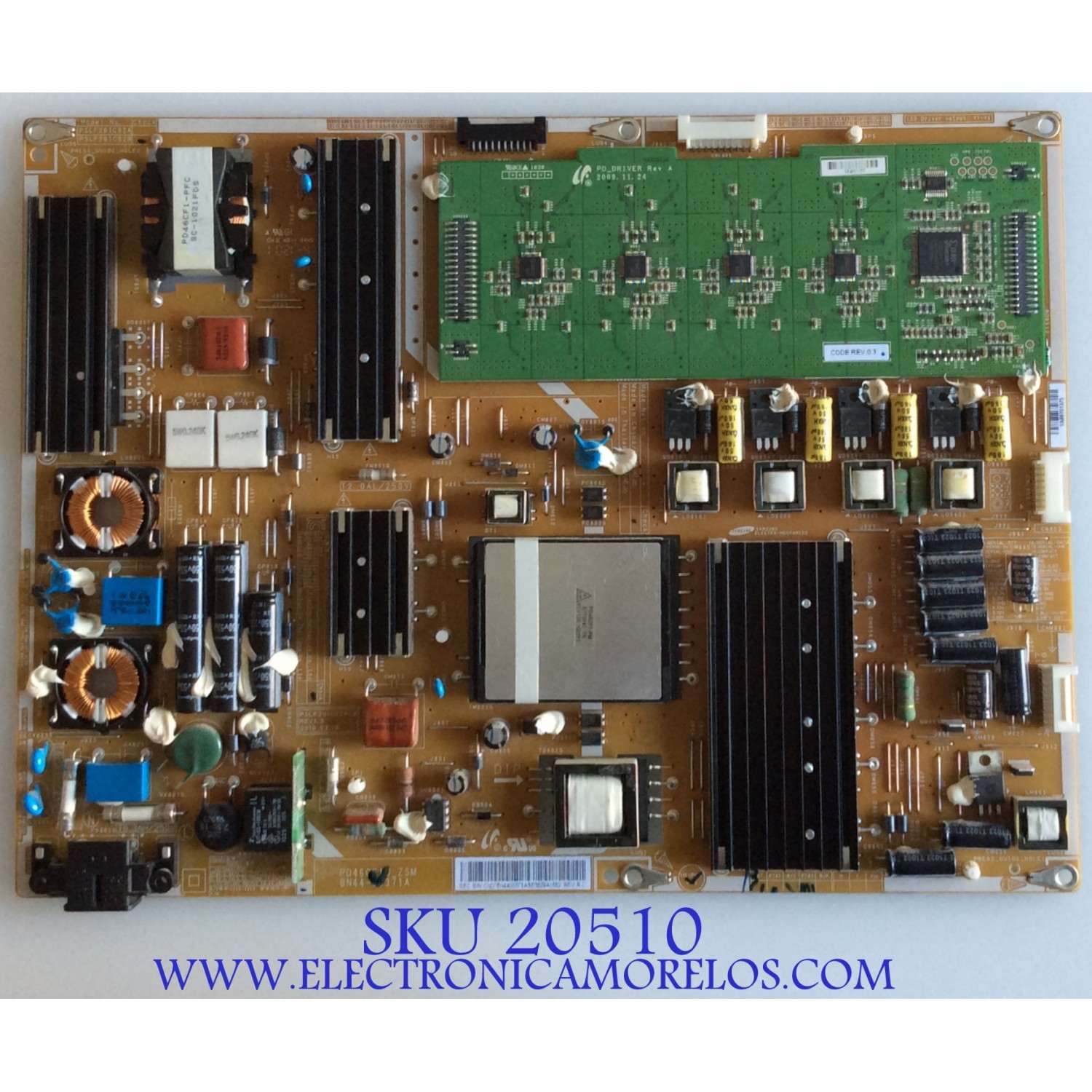 FUENTE DE PODER BACKLIGHT SAMSUNG / BN44-00371A / PD46CF1U_ZSM / PSLF201C02A/B / PANEL LTF460HJ04-A02 / MODELO UN46C6900VFXZA  SQ01 / UN46C6800UFXZA