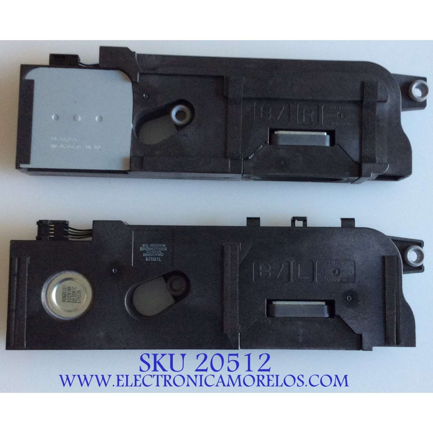 BOCINAS PARA TV LG / MGJ639816 / EAB64370604 / EAB64370603 / PANEL LC650AQD-EKA4 / MODELO OLED65B7P-U BUSYLJR