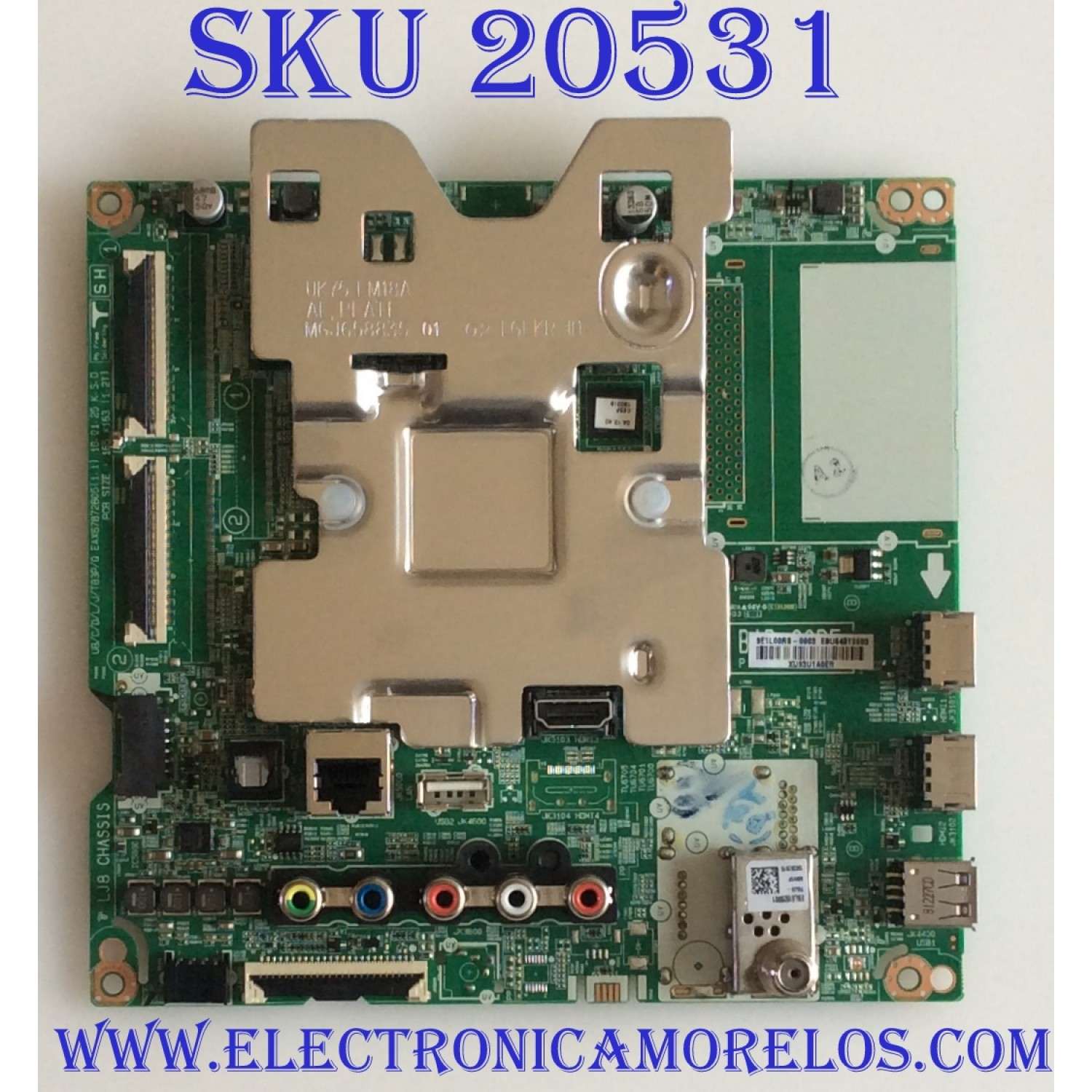 MAIN LG  / EBU64812603 / EAX67872805(1.1) / 9E1L00RS-0003 / PANEL NC490DGG-AAGP1 / MODELO 49UK6200PUA BUSWLJM