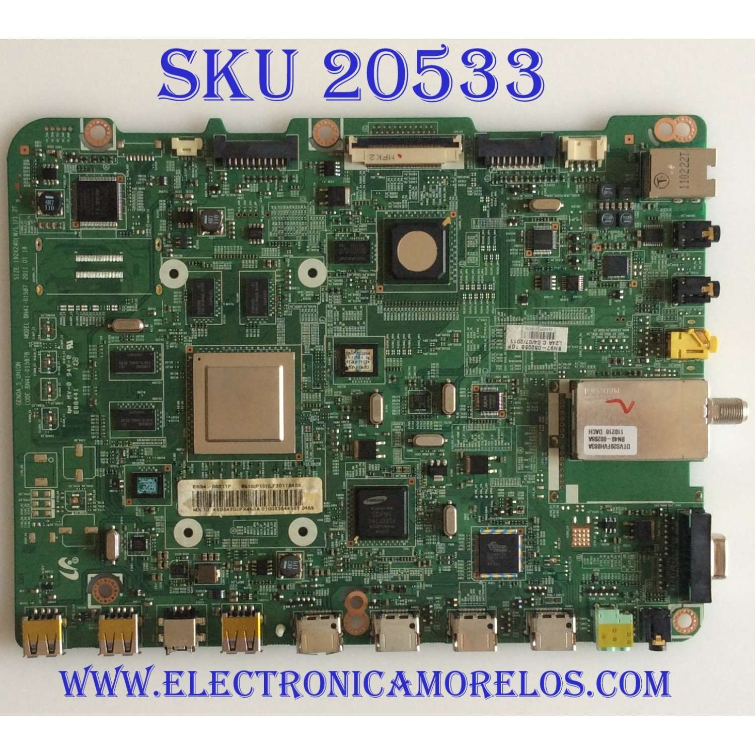 MAIN SAMSUNG / BN94-05011F / BN97-05205B / BN41-01587B / PANEL LTJ460HW01-B / MODELO UN46D6400UFXZA H302 / PARTES SUSTITUTAS BN94-05038L / BN94-04359N / BN94-04359P / BN94-04359R / BN94-04359S / BN94-04359L / BN94-05011B / BN94-05011D / BN94-05011H