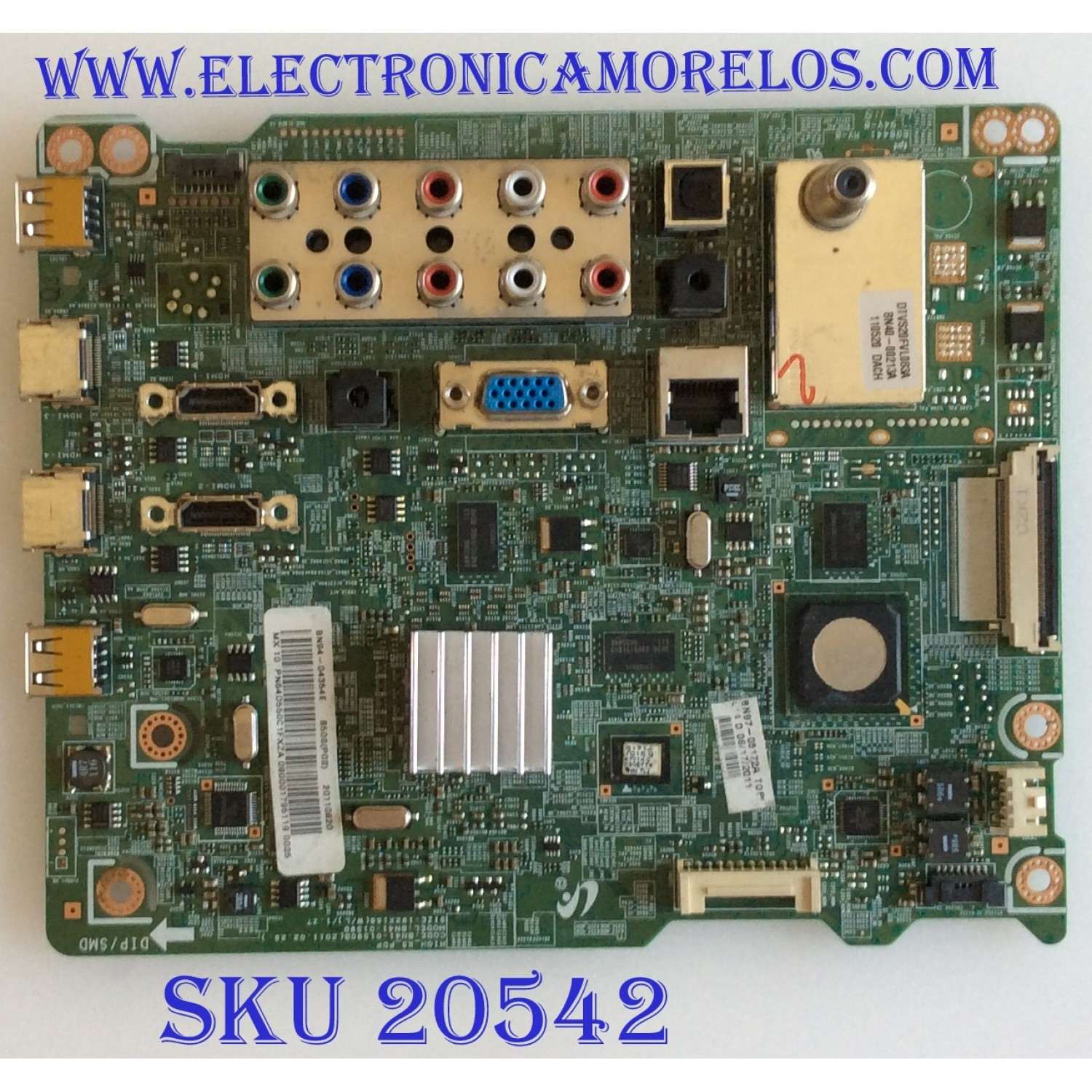 MAIN SAMSUNG / BN94-04354E / BN41-01590B / BN97-05172A / PANEL S63FH-YB06 / MODELO PN64D550C1FXZA