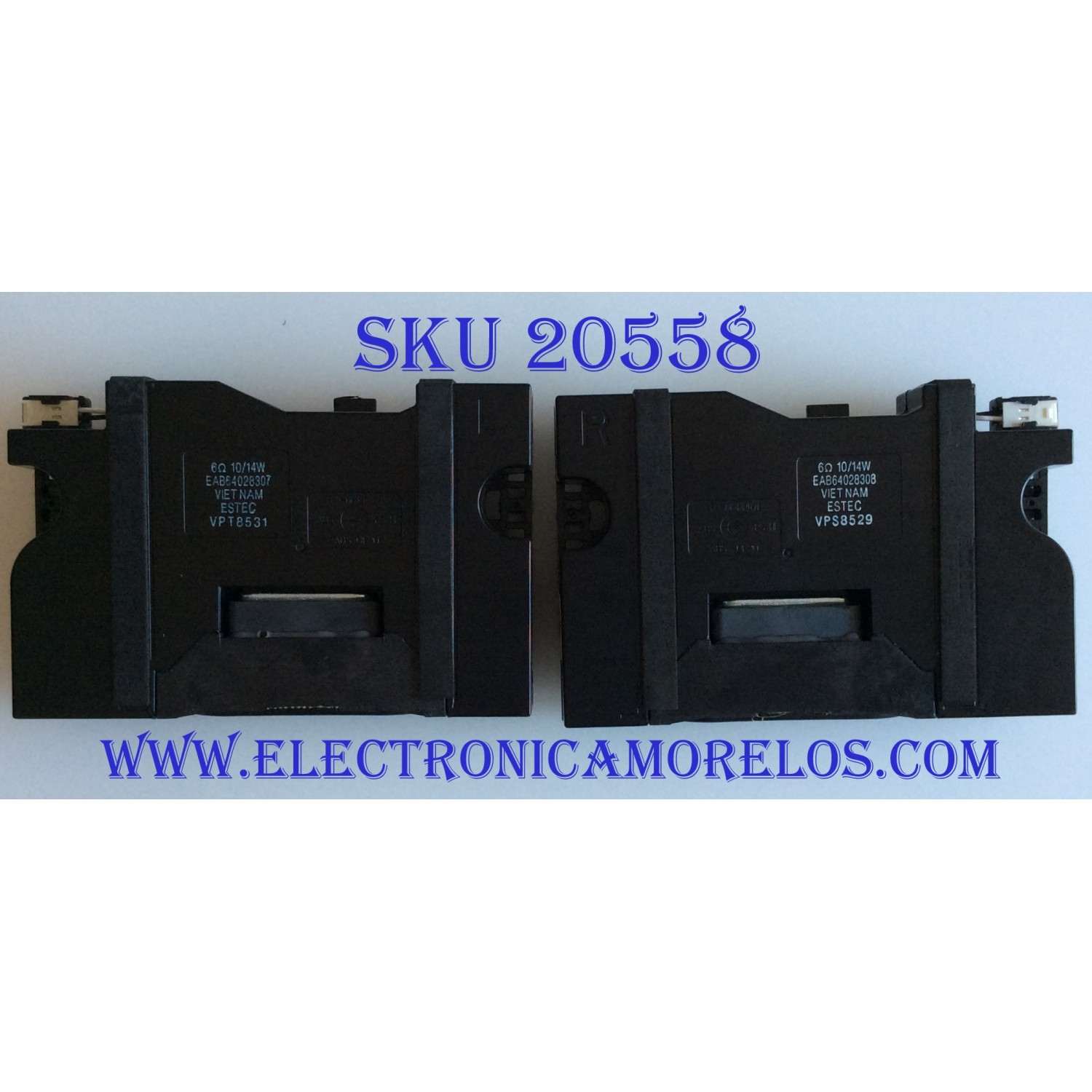 BOCINAS PARA TV LG / 43UK6200PUA / EAB64028307 / EAB64028308 / MODELOS 43UK6200PUA-UA / 50UK6090PUA
