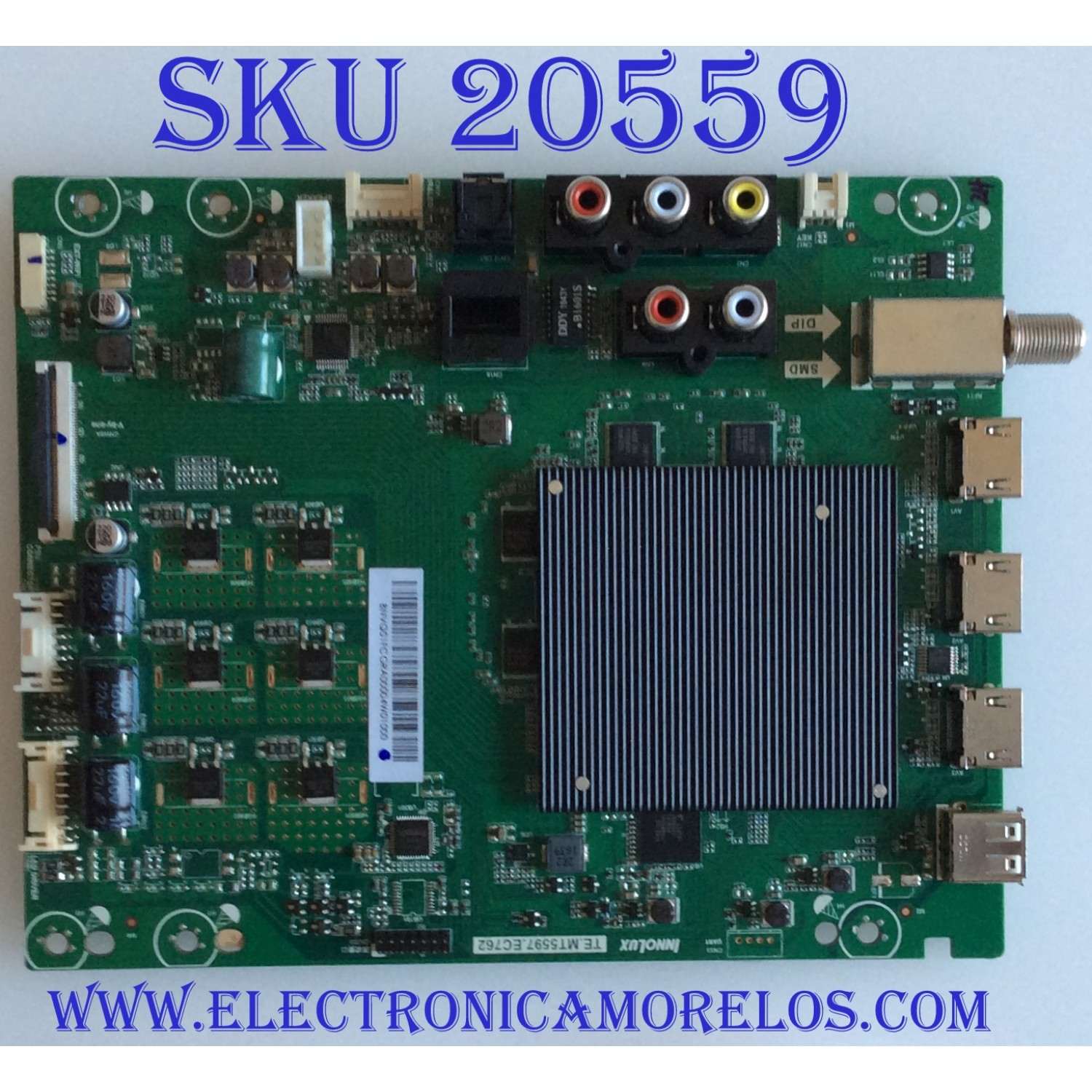 MAIN PARA TV VIZIO 4K UHD SMART TV / NUMERO DE PARTE 6M03A0000S00J / 6M03M0001P00R / 6M03M0003120R / TE.MT5597.EC762 / PANEL V650DJ4-D03 ReV.C1 / MODELOS V655-G9 LINIYB / V655-G9 LIAIYB / V655-H9 LINIZC