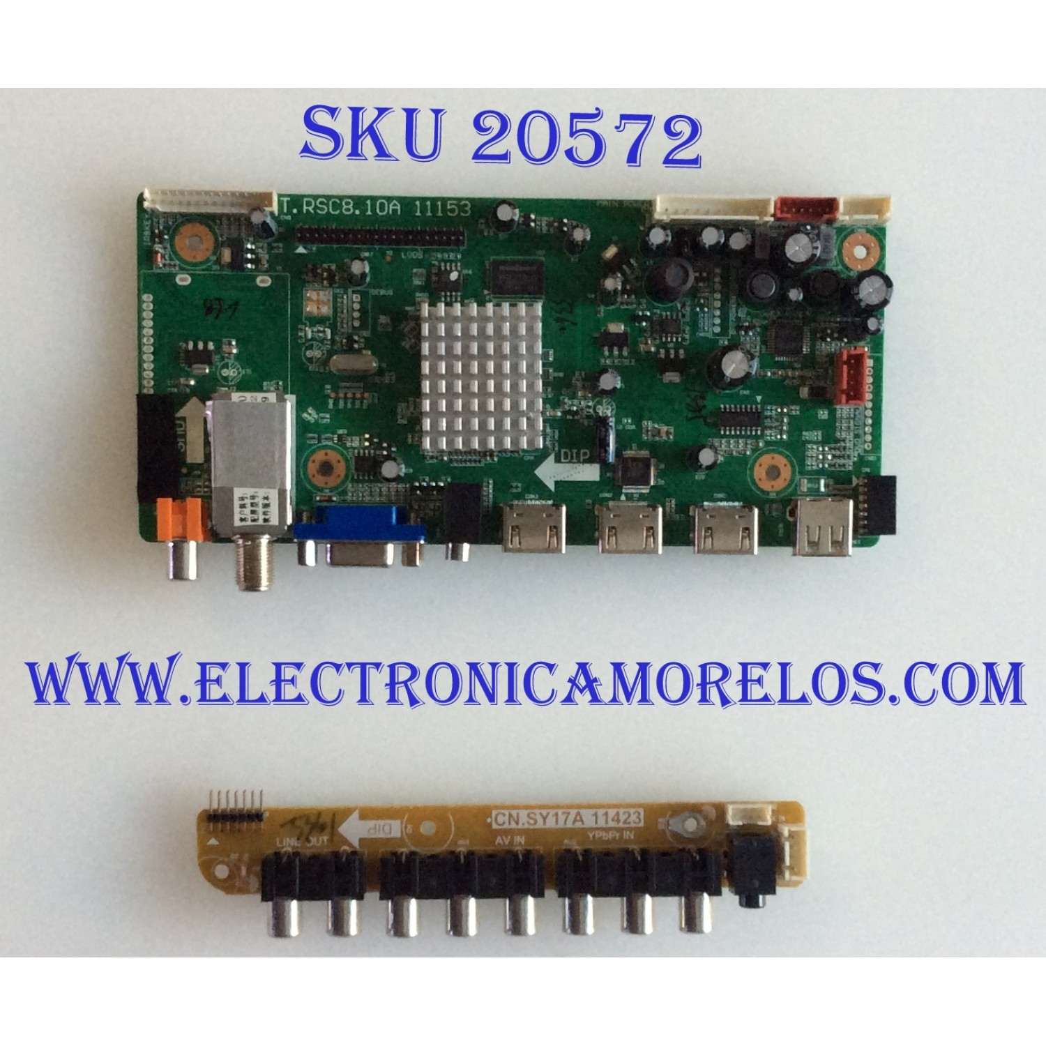 MAIN / SCEPTRE 1B1L3360 / T.RSC8.10A 11153 / CN.SY17A 11423 / T.RSC8.10A / PANEL LC320WXE (SB)(V2) / MODELO X322BV-HD8WXESBV2