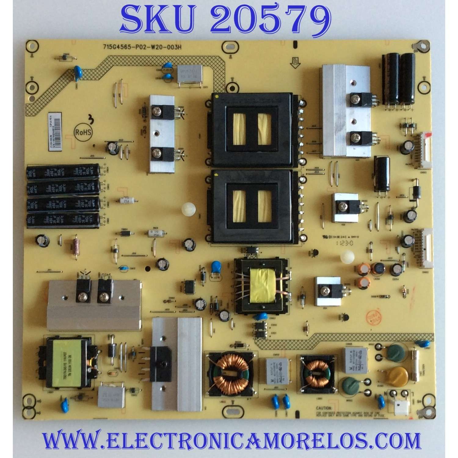 FUENTE DE PODER INSIGNIA / ADTV12419XZN / 715G4565-P02-W20-003H / PARTES SUSTITUTAS ADTVA2419XZ8 / ADTVB2419AD2 / ADTVA2419XAY / ADTVA2419AAY / ADTV12417XA2 / MODELOS NS-42E760A12 / NS-46E790A12