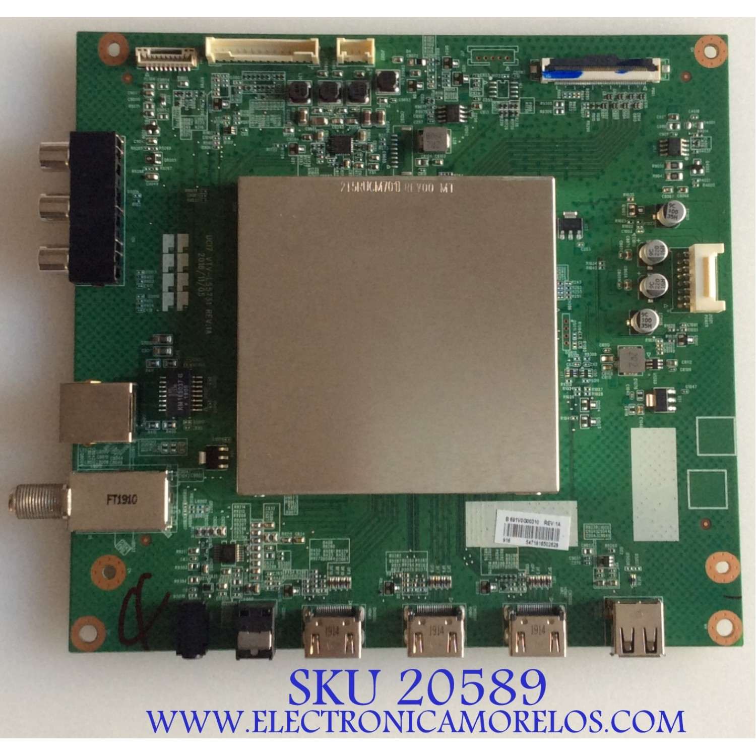 MAIN TOSHIBA  / 691V0G00310 / 631V0G00310 /  UC17 VTV-L55731 / UC17 VTV-L55731  REV:1A / PANEL K430WDRD /  MODELO 43LF711U20