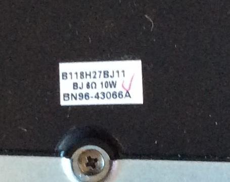 BOCINAS PARA TV SAMSUNG / BN96-43066A / B118H27BJ11 / MODELO UN55LS03NAFXZA - Imagen 2