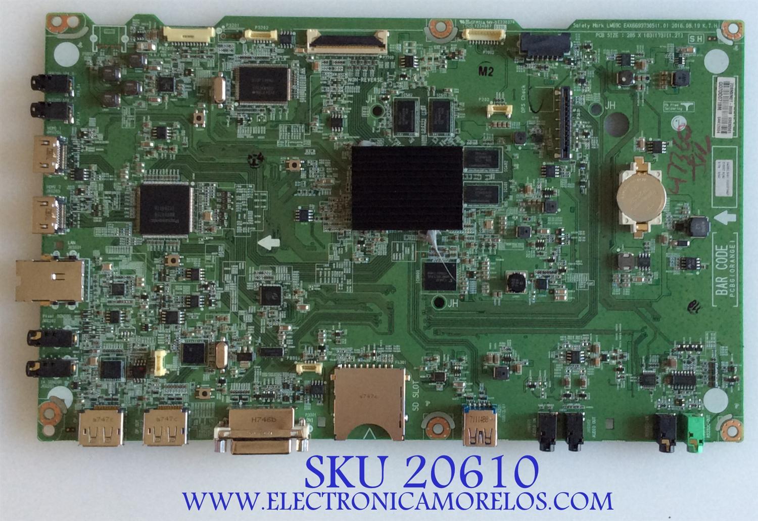 MAIN / LG 63638501 / EAX66937305(1.0) / 64412604 / EAX66937305 / PANEL LD490EGE (FH)(M1) / MODELO 49UH5C-BF / 49UH5C-BF.AUSLLJM