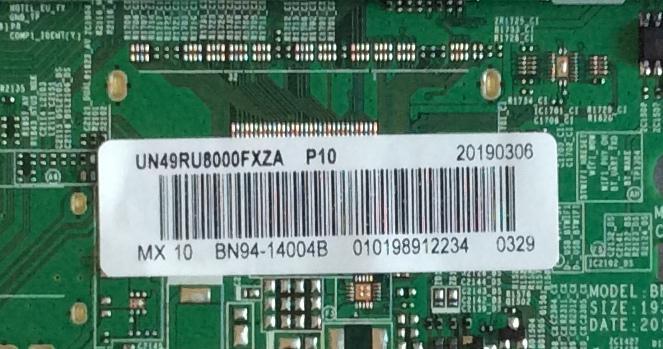 MAIN / SAMSUNG BN94-14004B / BN41-02695A / BN97-15506E / PANEL CY-NR049HGLV1H / MODELO UN49RU8000 / UN49RU8000FXZA FA01 - Imagen 2