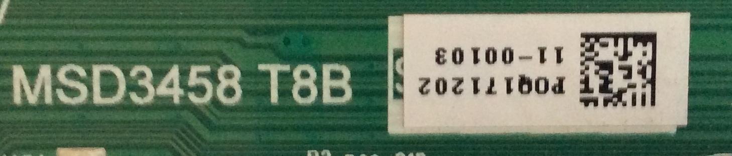 MAIN PARA TV WBOX / NUMERO DE PARTE 9011-11T828-96373071 / MSD3458 / MM58-17CHP211-000449 / MSD3458 T8B / P0Q171202 / PANEL K550WDC2 / MODELO 0E-55LED4K - Imagen 2