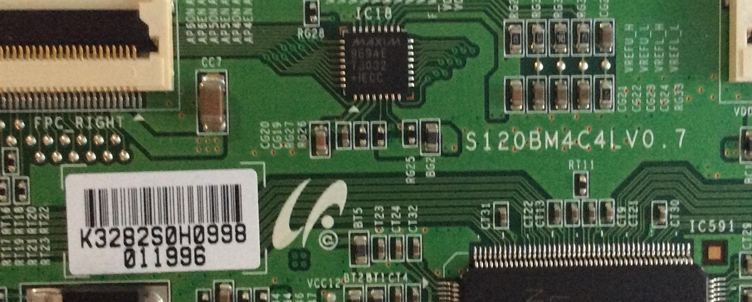 T-CON PHILIPS / LJ94-03282S / S120BM4C4LV0.7 / PANEL LTA460HJ03 / MODELO 46PFL7505D/F7 - Imagen 2