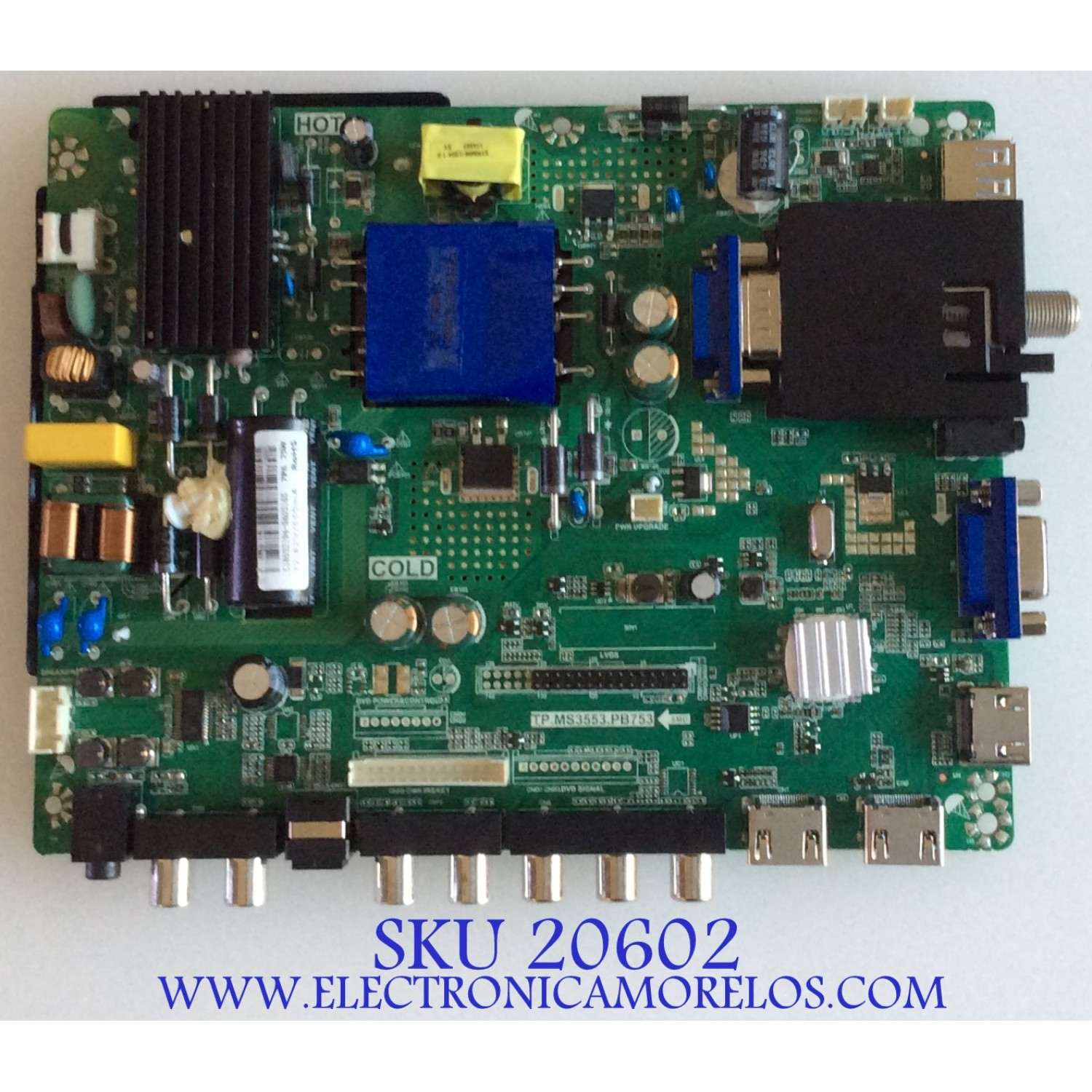MAIN FUENTE (COMBO) SCEPTRE / 8142123352159 / HV430FHB-N10 / C18032194 / TP.MS3553.PB753 / MODELO X435BV-FSR