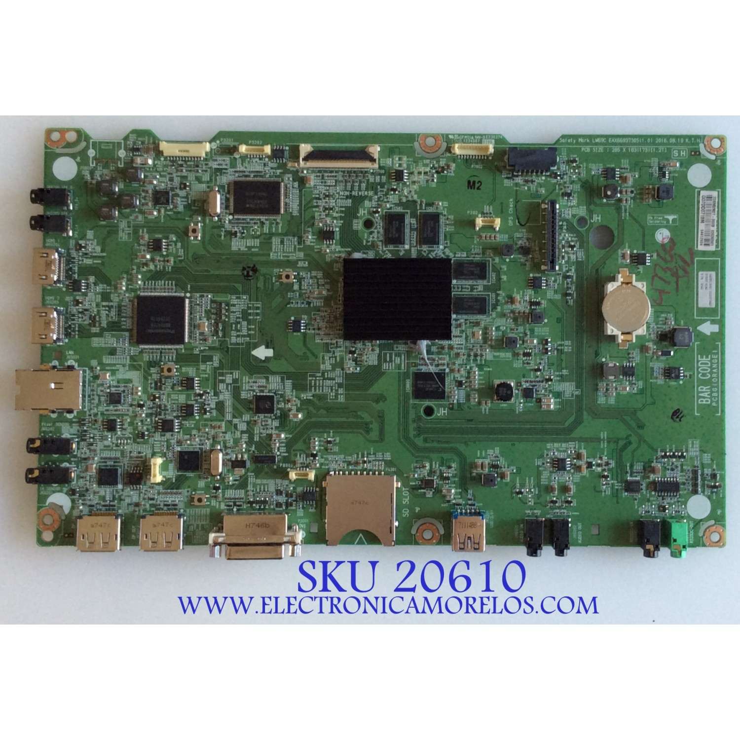MAIN / LG 63638501 / EAX66937305(1.0) / 64412604 / EAX66937305 / PANEL LD490EGE (FH)(M1) / MODELO 49UH5C-BF / 49UH5C-BF.AUSLLJM