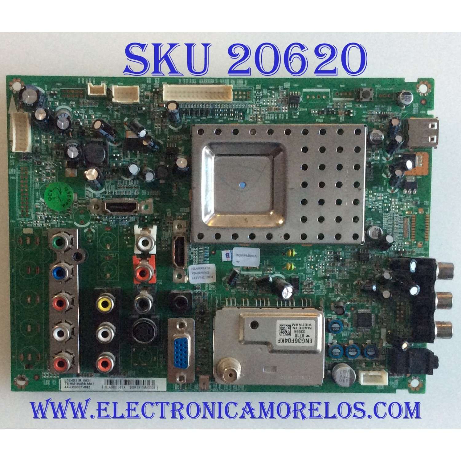 MAIN RCA / 276169 / T8-HM19ARB-MA1 / 4A-LCD32T-SS5 / 40-00C5US-MAD4XG / PANEL LTA320AP02 / MODELOS L32HD31R / L32HD321R / L32HD41