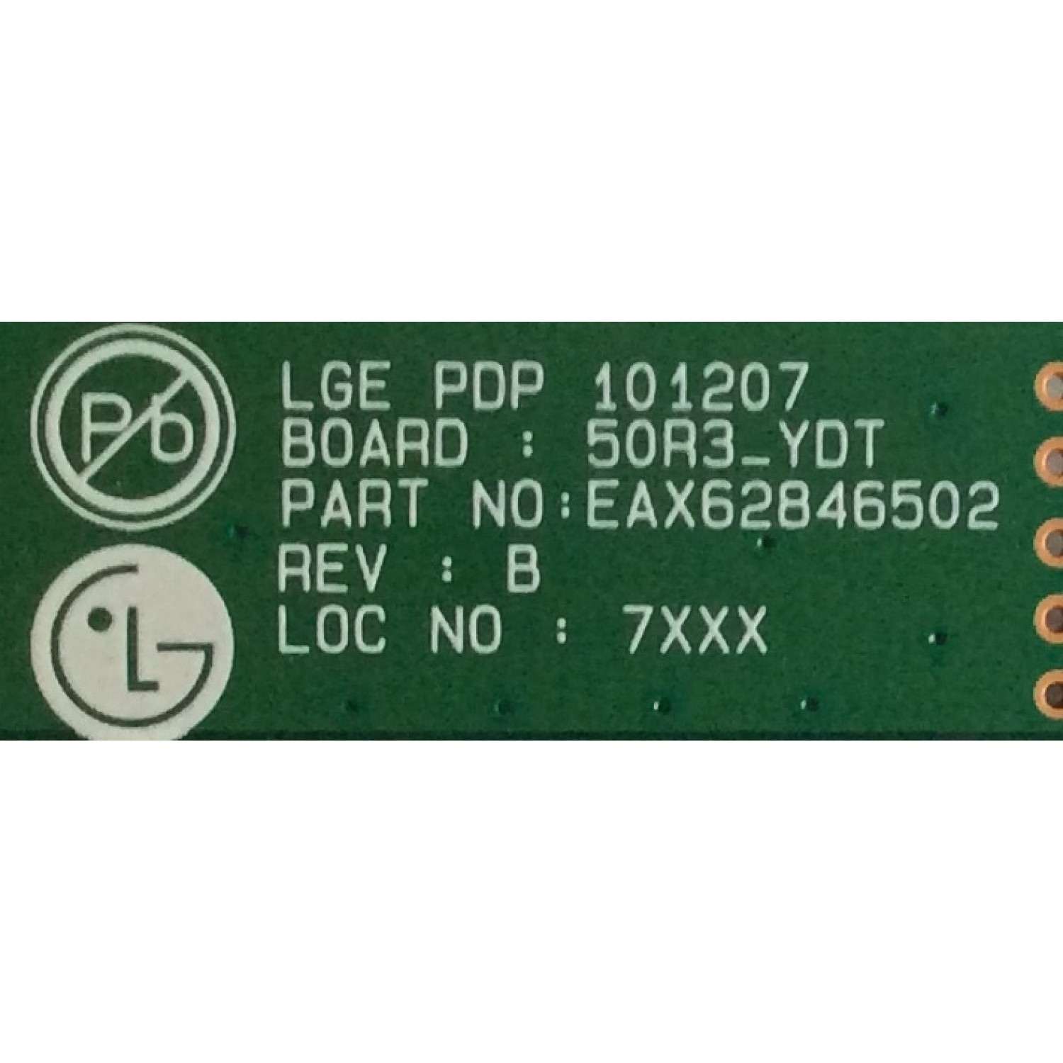 BUFFER LG / EBR69839106 / EAX62846502 / PANEL PDP50R30111  / MODELOS 50PV450-UA AUSZLHR / 50PZ550-UA / 50PZ950-UA - Imagen 2