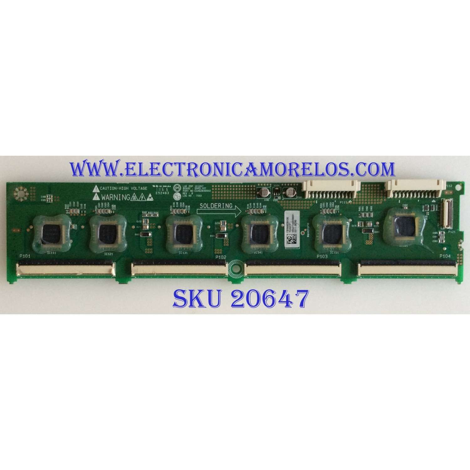 BUFFER LG / EBR69839106 / EAX62846502 / PANEL PDP50R30111  / MODELOS 50PV450-UA AUSZLHR / 50PZ550-UA / 50PZ950-UA