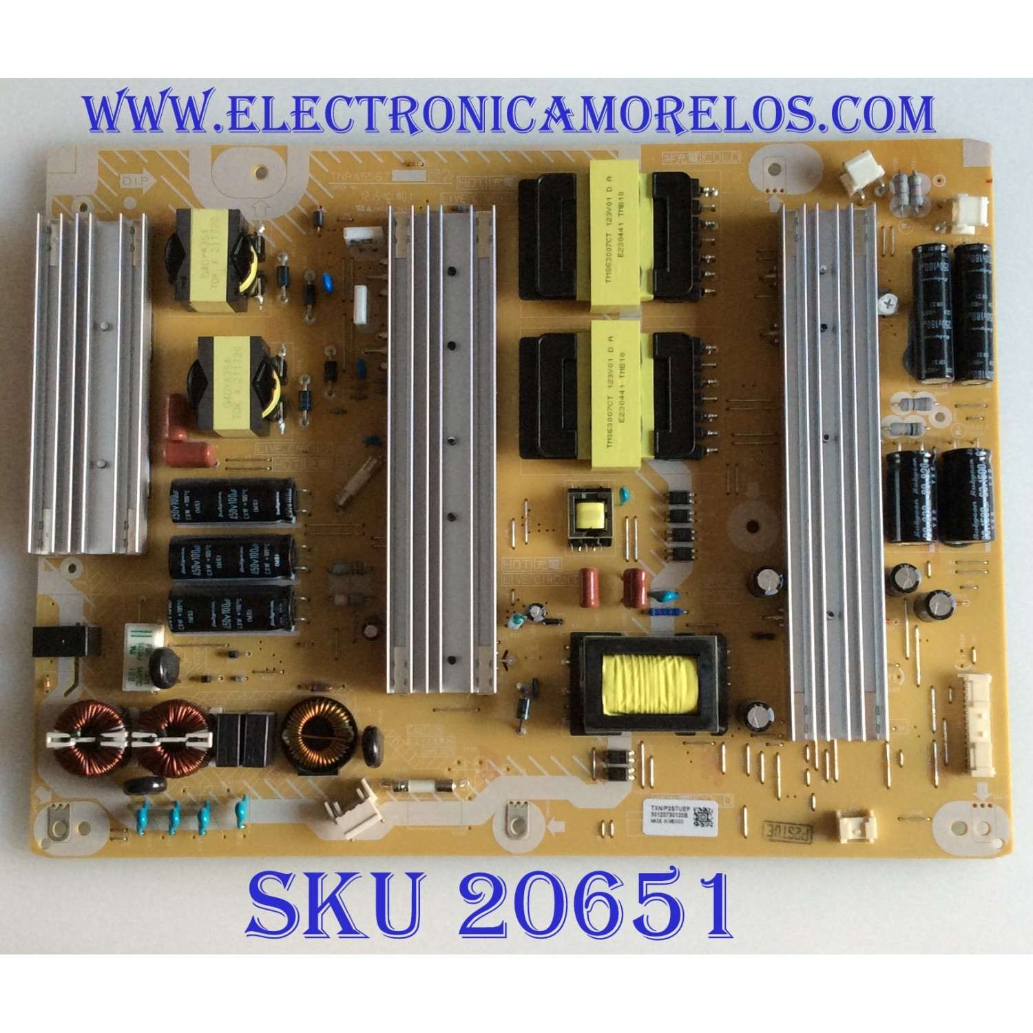 FUENTE DE PODER / PANASONIC TXN/P2STUEP / TNPA5567 / 50120730125B / PANEL MC127FJ1531 / MODELO TC-P50ST50
