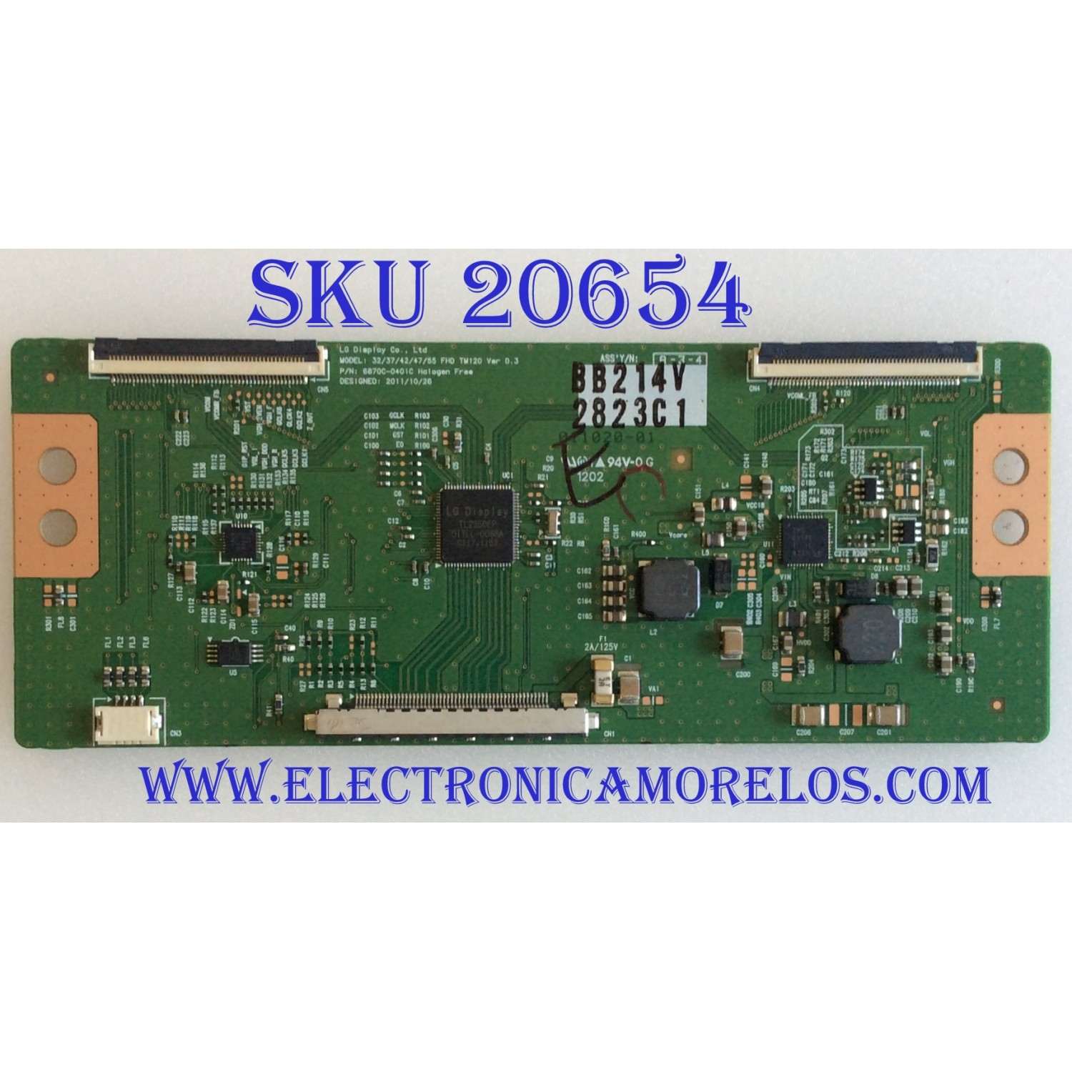 T-CON VIZIO / PANASONIC / 6871L-2823C / 6870C-0401C / PARTES SUSTITUTAS 6871L-2852F / 6871L-2753E / 6871L-3021D / 6871L-2823F / 6871L-2823 / 6871L-2966B / 6871L-2967B / PANEL'S LC420EUN (SE)(M1) / LC420EUN-(SE)(M3) / MODELOS M420KD LTMPMGCN / TC-L42E50