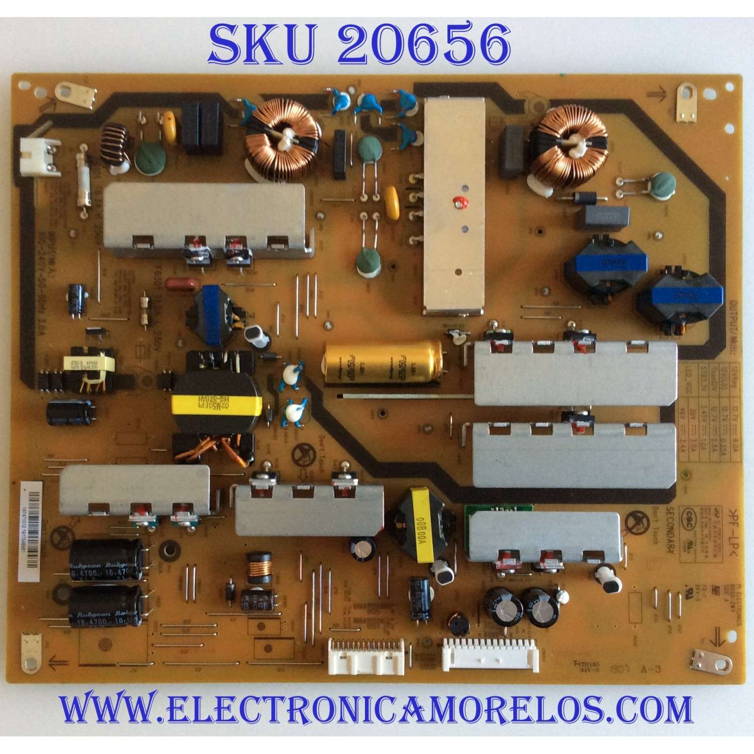 FUENTE DE PODER PARA TV SONY BRAVIA / NUMERO DE PARTE 147471012 / B55D-2WY / 1-474-710-12 / PANEL YD9S049DND01 / YD8S005DND01B / DISPLAY LSY490FF02-A01 / MODELOS XBR-49X950H / XBR49X950H / XBR-49X900F / XBR49X900F