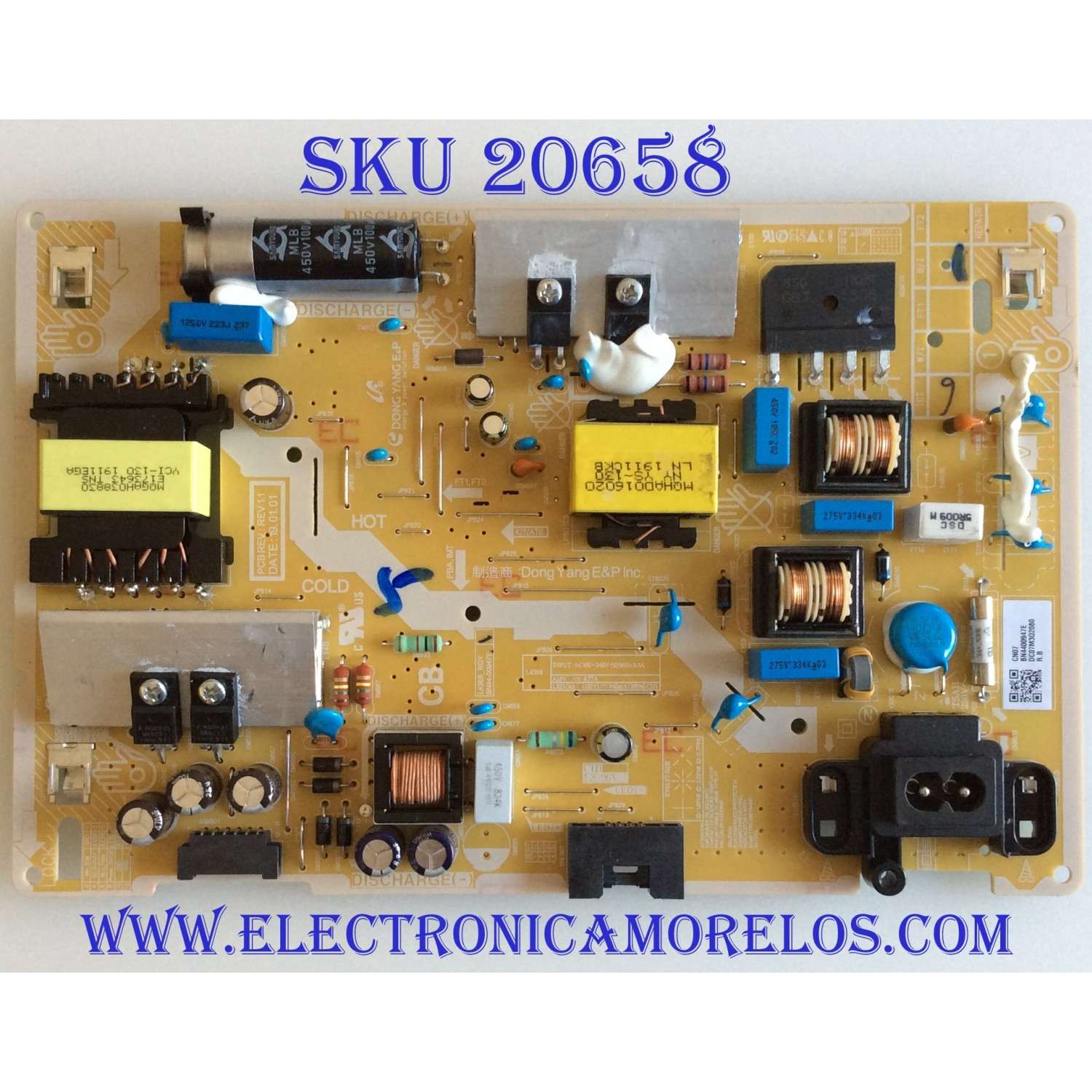 FUENTE DE PODER SAMSUNG / BN44-00947E / L43E8_RDY / BN4400947E / PANEL CY-RR043HGEV1H / MODELO QN43Q60RAFXZA BA01