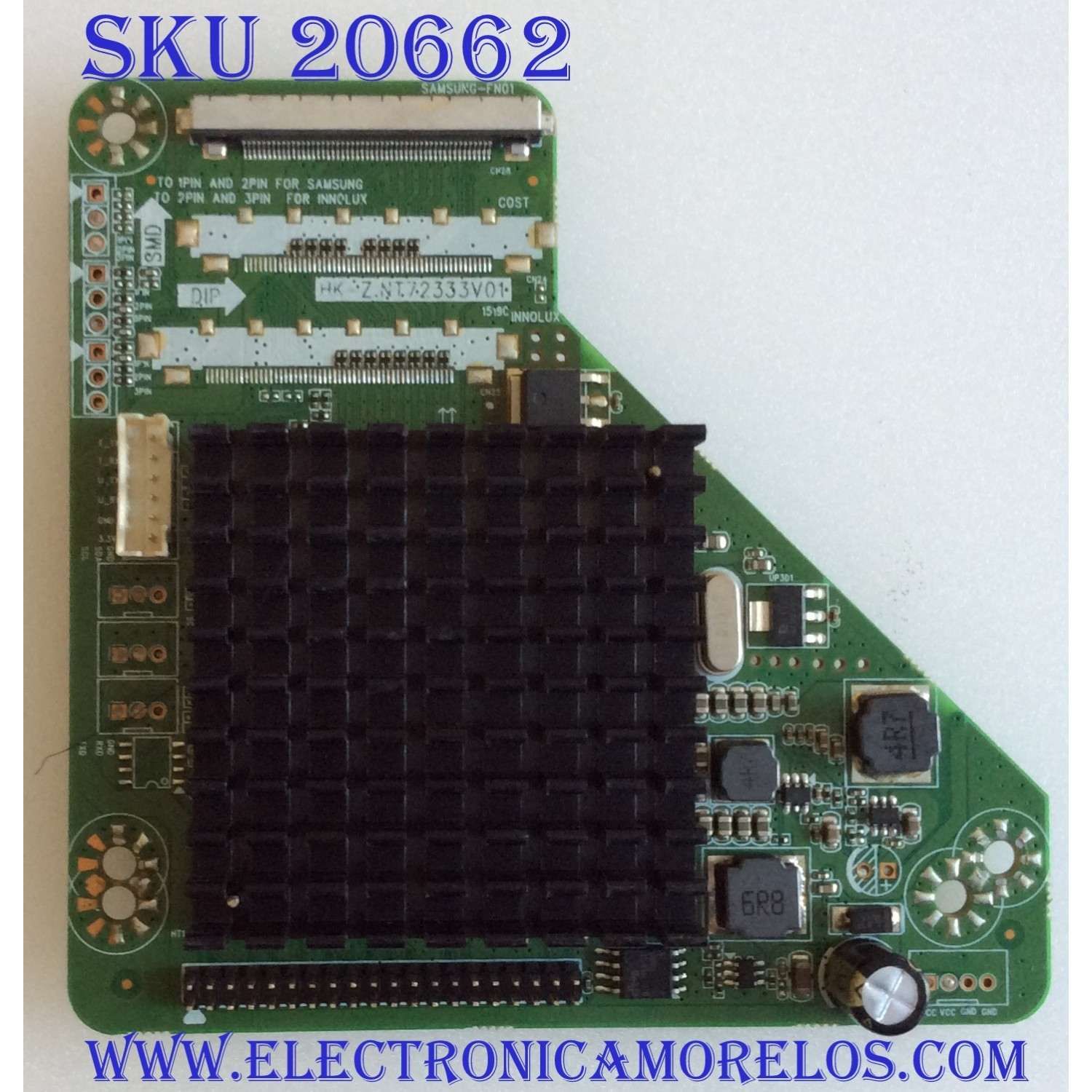 TARJETA INTERFACE  FRC PROSCAN / 203-091-0010H / HK-Z.NT72333V01 / 15060006 / PANEL LC550EGY-SHM1 / MODELO PLED5529A-D A1506