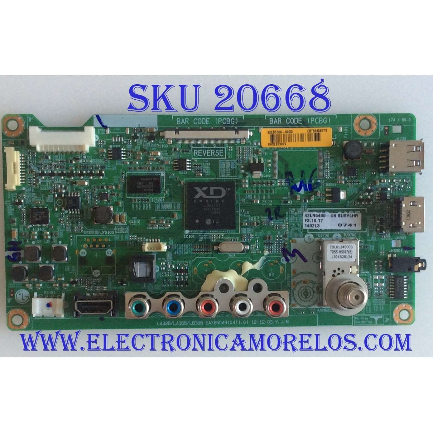 MAIN LG / EBT62359778 / EAX65049104(1.0) / PANEL'S LC420DUE-(SF)(R3) / LC420DUE-(SF)(R1) / MODELO 42LN5400-UA BUSYLHR / PARTES SUSTITUTAS        EBT62359784 / EBT62359742 / EBT62359732 / EBT62359796 / MAS SUSTITUTAS  EN DESCRIPCIÓN