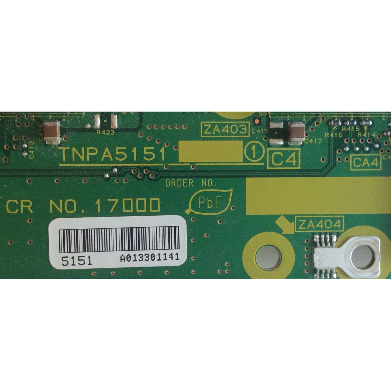 BUFFER PANASONIC / TNPA5151 / ZA403 1 C4 17000 / PANEL MC127T19P13 / MODELO TC-P50VT25 - Imagen 2