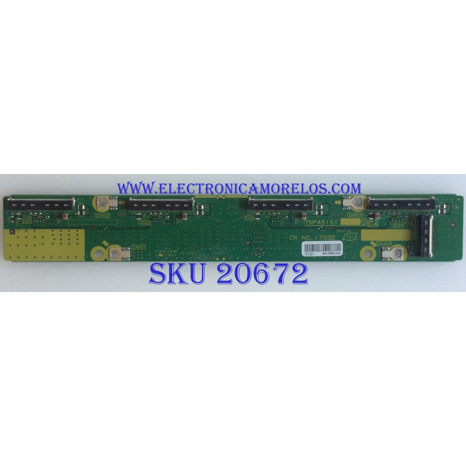 BUFFER PANASONIC / TNPA5151 / ZA403 1 C4 17000 / PANEL MC127T19P13 / MODELO TC-P50VT25