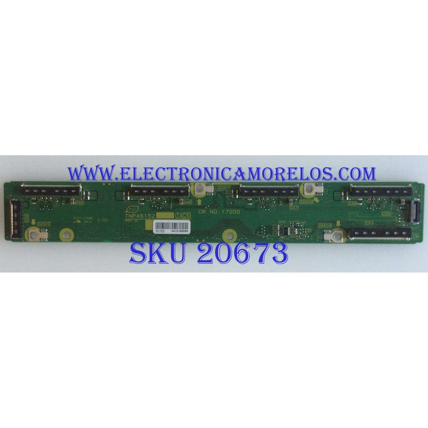 BUFFER PANASONIC / TNPA5152 / CR NO. 17000 / PANEL MC127T19P13 / MODELO TC-P50VT25