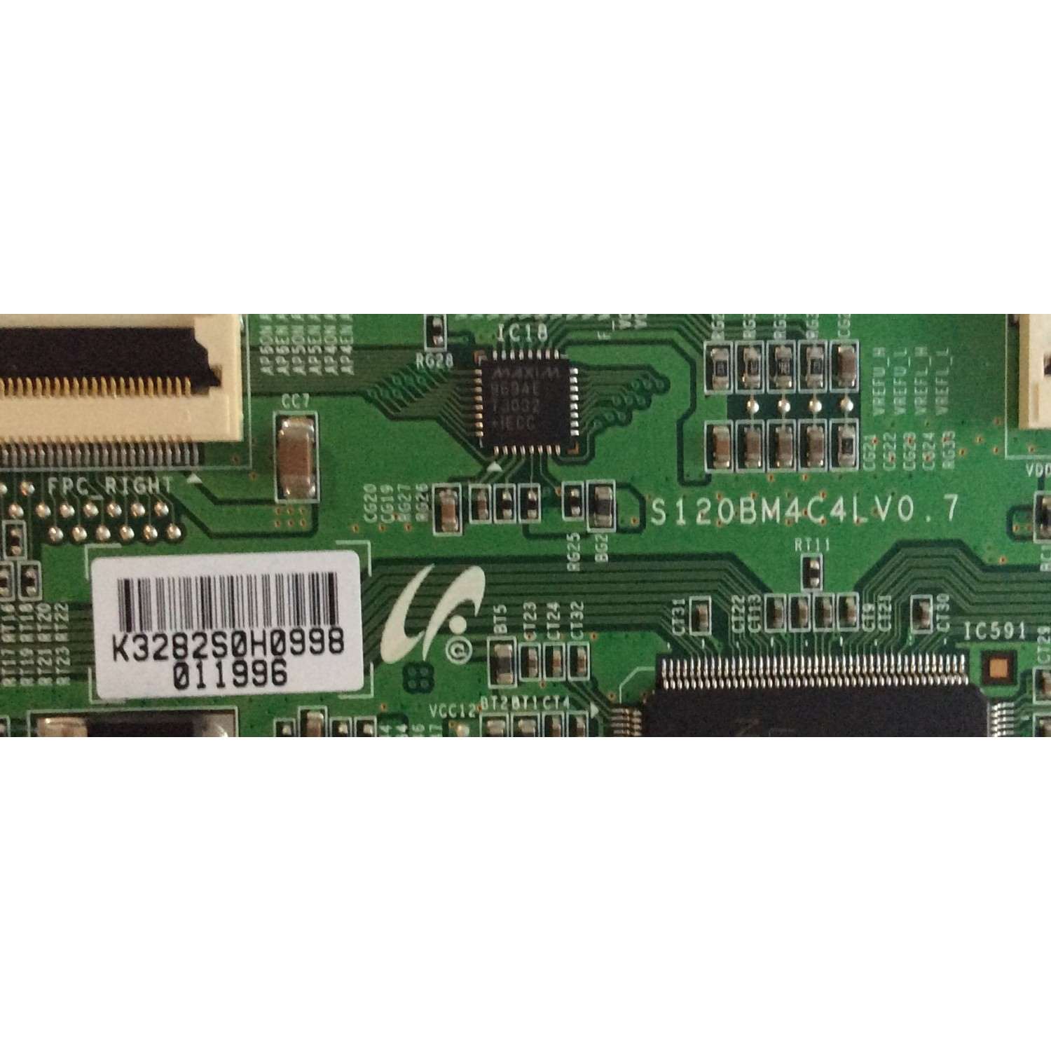 T-CON PHILIPS / LJ94-03282S / S120BM4C4LV0.7 / PANEL LTA460HJ03 / MODELO 46PFL7505D/F7 - Imagen 2