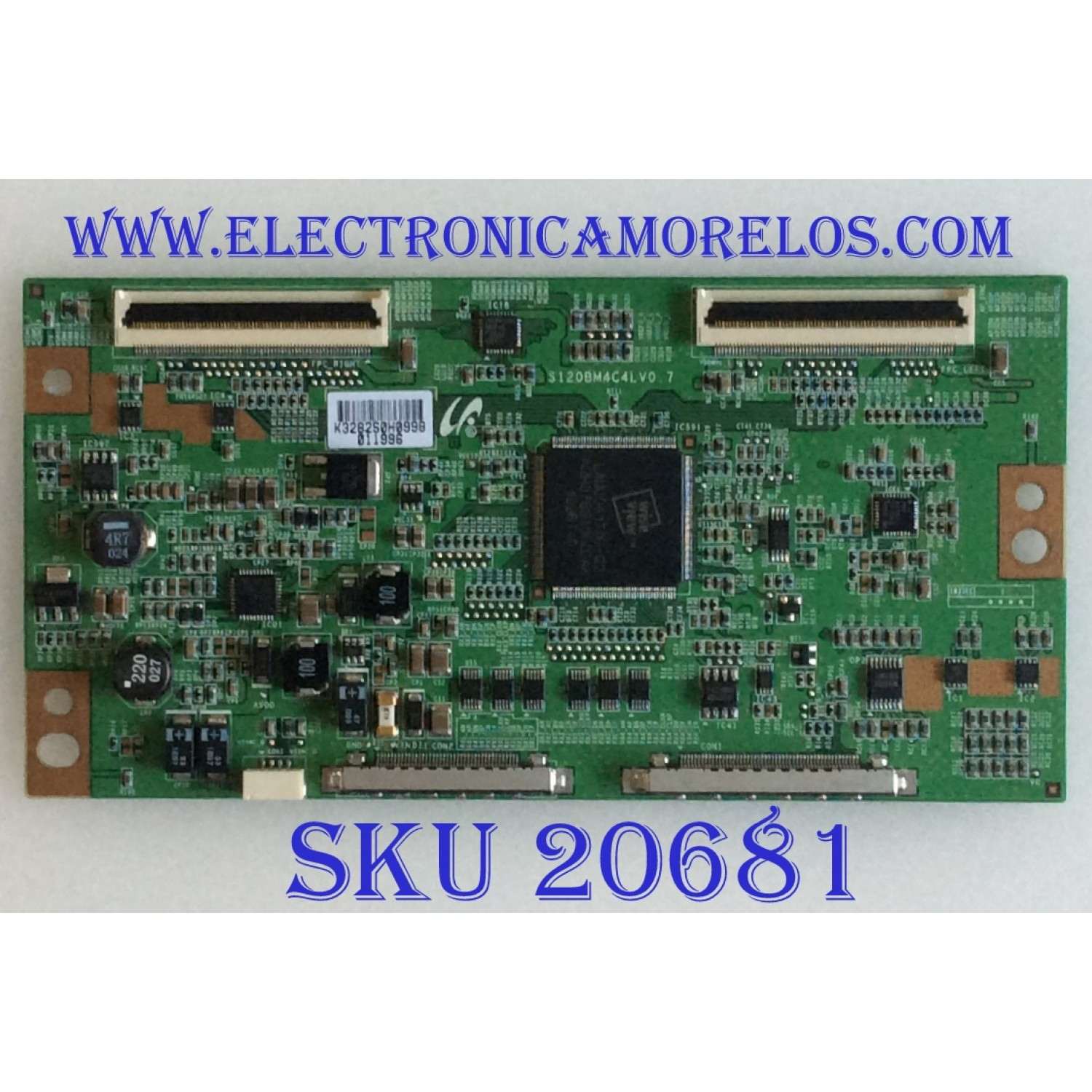 T-CON PHILIPS / LJ94-03282S / S120BM4C4LV0.7 / PANEL LTA460HJ03 / MODELO 46PFL7505D/F7