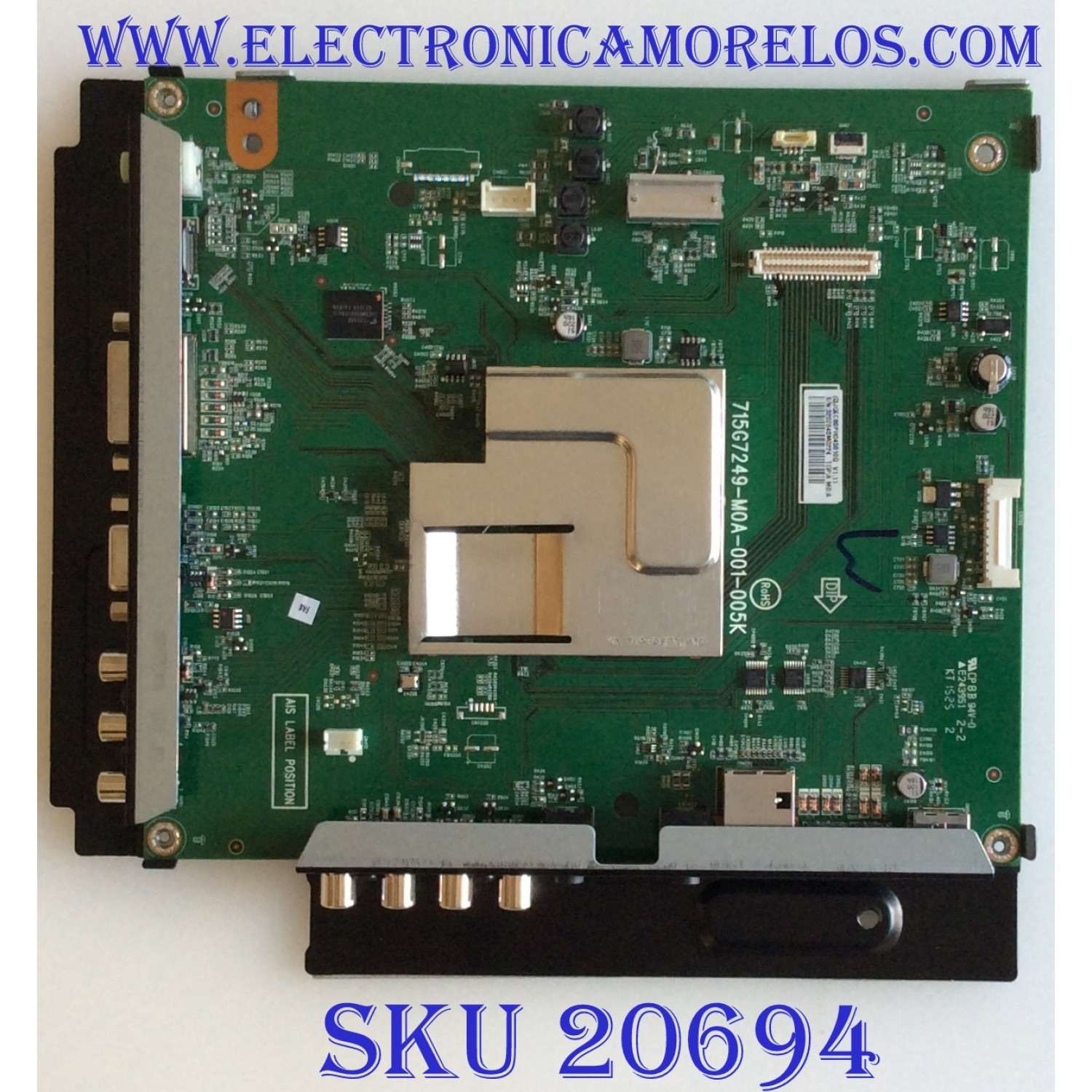 MAIN / PHILIPS JQECB0PH045 / 715G7249-M0A-001-005K / E243951 / JQECB0PH045010Q / (Q)JQECB0PH045010Q / PANEL TPT550J1-DUYSHA.G REV:S1B / MODELO BDL5530QL / BDL5530QL/00 