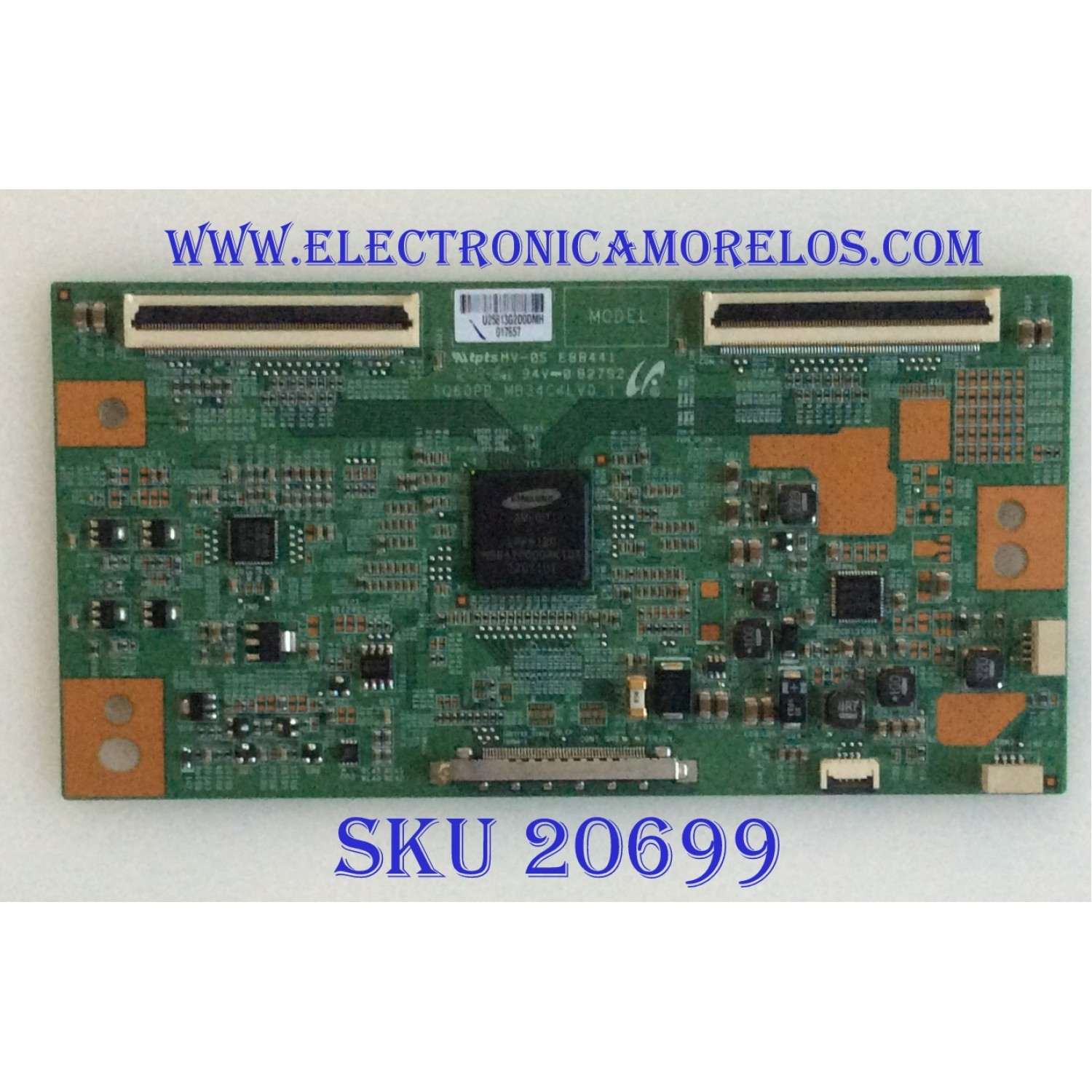 T-CON BERKSHIRE / INTERTEK / LJ94-25813G / SQ60PB_MB34C4LV0.1 / 017657 / PANEL LVF550SSTM(E6)(V2) / MODELO LE55FHDF3300ZB
