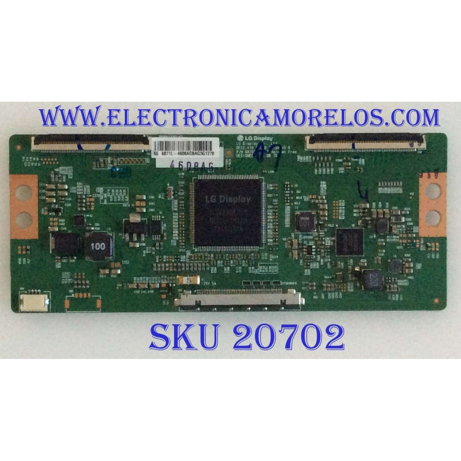 T-CON PARA TV PHILIPS / NUMERO DE PARTE 4608A / 6871L-4608A / 6870C-0584A / V16_55UHD_TM120_V0.6 / PANEL U5DRGXH / MODELOS 55PFL5602/F7 A DS7 / 55PFL5602/F7 DS3 / 55PFL5402/F7A DS9 / 55PFL5402/F7A DSC / 55PFL5402/F7 DS7 / 55PFL5703/F7 DS4 / 55PFL5402/F2