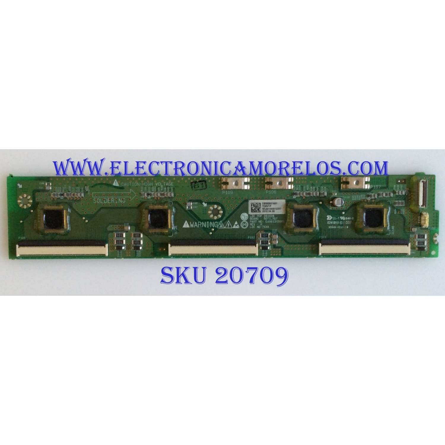 BUFFER LG / ZENITH / EBR63551601 / EAX61315001 / 50T1_YDT / PANEL PDP50T100000 / MODELOS 50PJ340-UC AUSLLHR / 50PJ350-UB AUSLLUR / 50PJ350C-UB AUSLLHR / Z50PJ240-UB AUSLZUR
