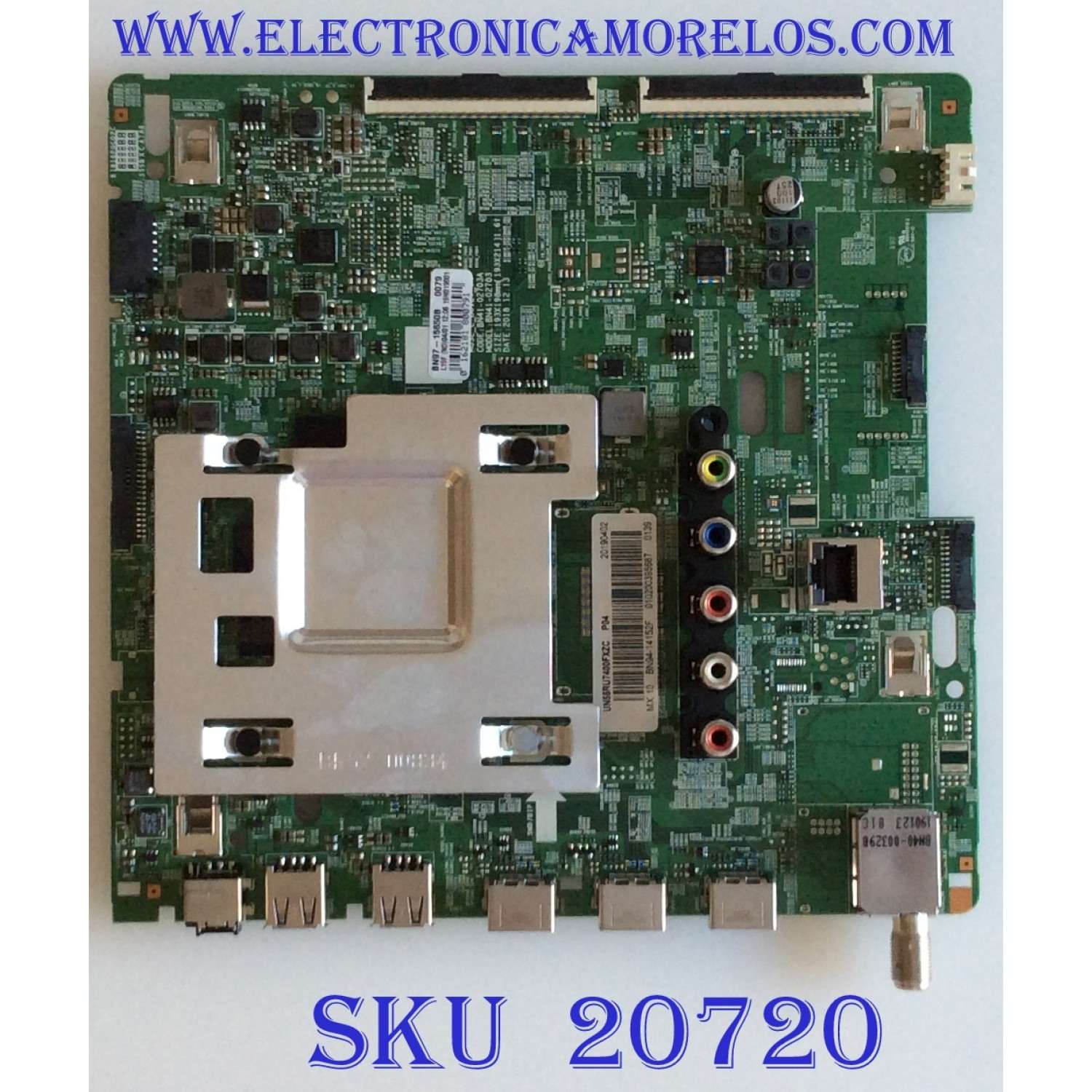 MAIN PARA TV SAMSUNG 4K·UHD SMART TV / NUMERO DE PARTE BN94-14152F / BN41-02703A / BN97-15650B / PANEL CY-NN055HGLVFH / MODELO UN55RU740 / UN55RU740DFXZA FA01