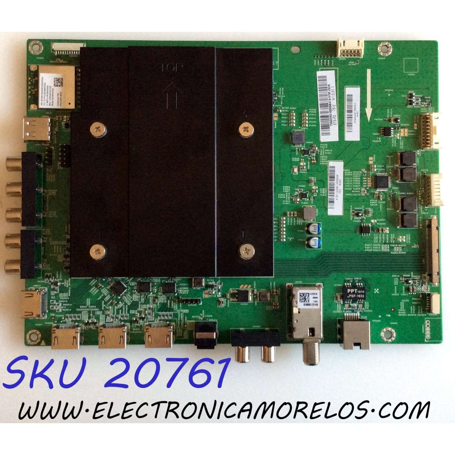 MAIN VIZIO / 791.02K10.0003 / 75502K010006 / 748.02K01.0 / L7120-1 / PANEL T750QVR01.2 / MODELO E75-F2 LWZ2WWNU