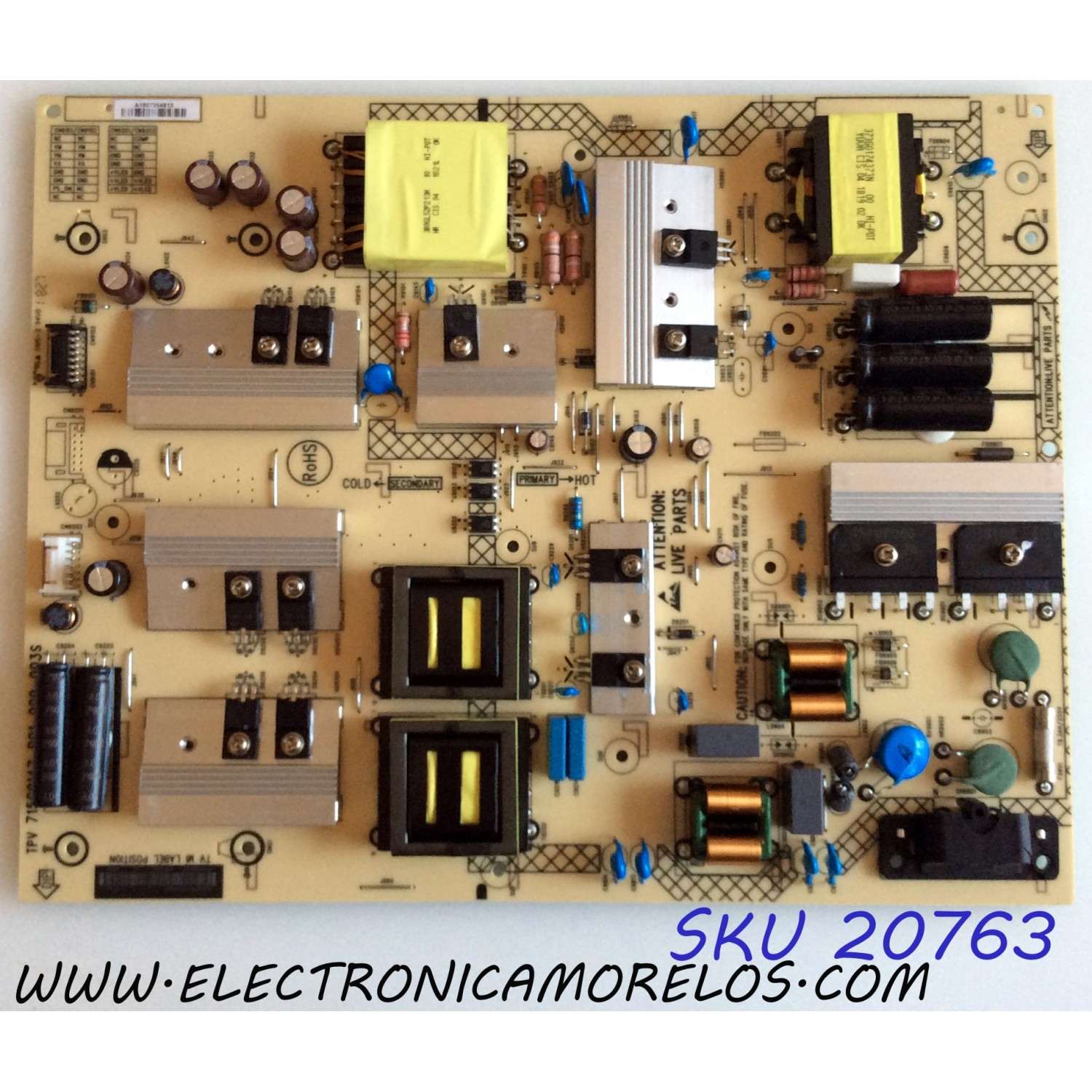 FUENTE DE PODER VIZIO  / ADTVH1825AAZ / 715G9147-P01-000-003S / (X)ADTVH1825AAZ / VH1825AAZ / PANEL TPT750U1-QVR01.U REV:S202B / MODELO E75-F1 LTMWWWMU