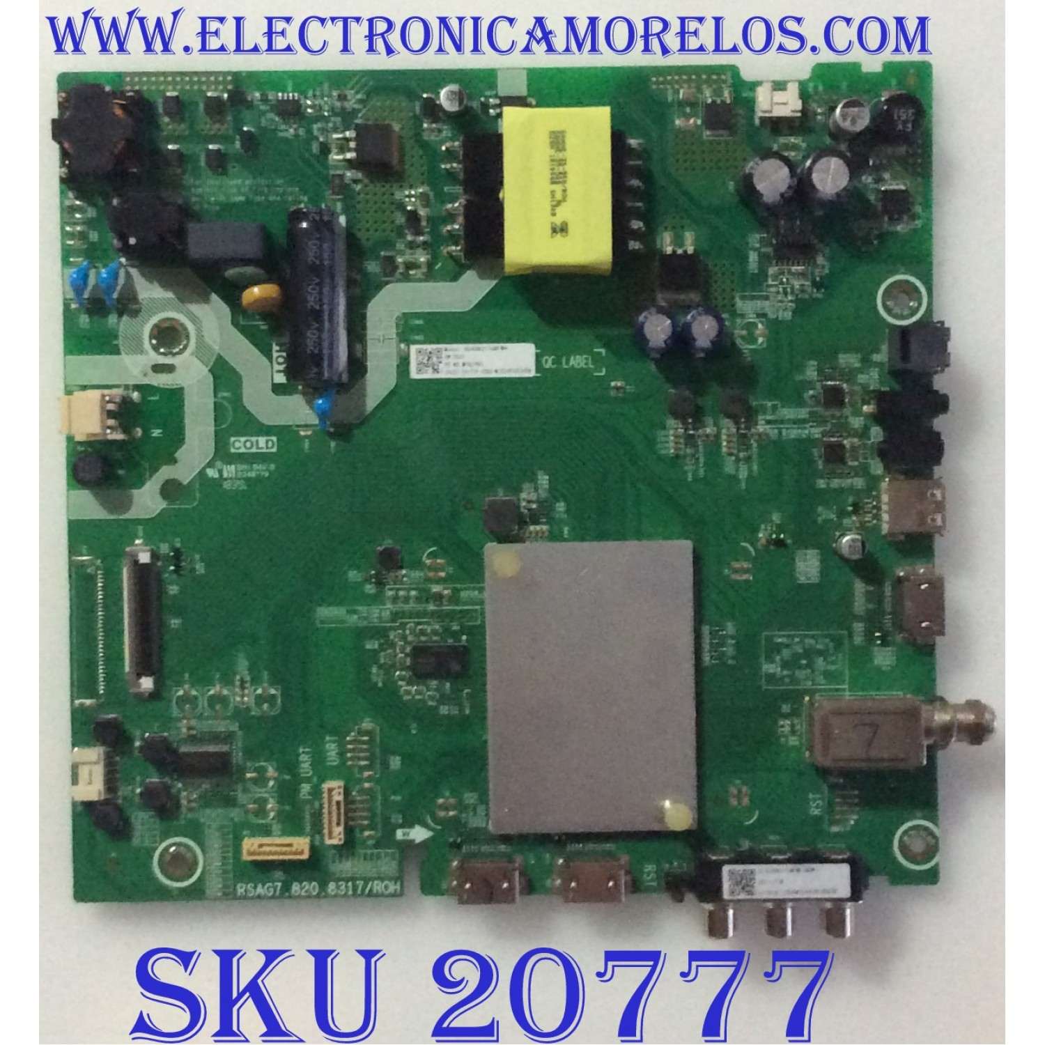 MAIN FUENTE (COMBO) SHARP / 241739 / RSAG7.820.8317/ROH / HU40N2176MFWR (BOM1) / PANEL JHD400N2F31-TXL1QL\BBY\S0\FM\ROH / MODELO LC-40LB601U