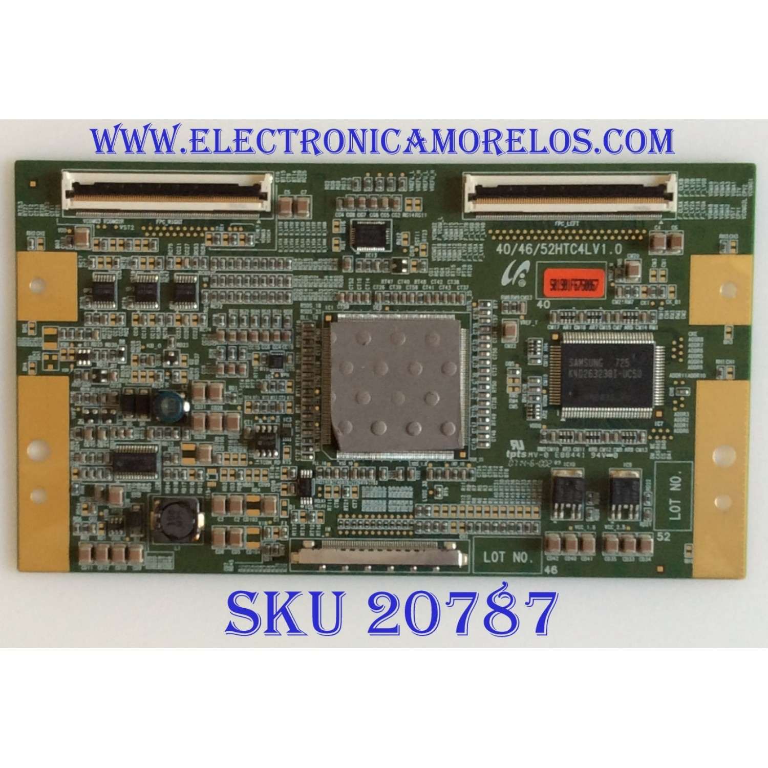 T-CON SAMSUNG / LJ94-01901F / 40/46/52HTC4LV1.0 / 40HTC4LV1.0 / PANEL LTA400HT-L01 / MODELO LNT4061FX/XAA / SUSTITUTAS BN81-01312A / LJ94-01981A / BN81-01305A / LJ94-01707H / LJ94-01921C / LJ94-01905D / LJ94-01901D / LJ94-01901H / LJ94-01901C  