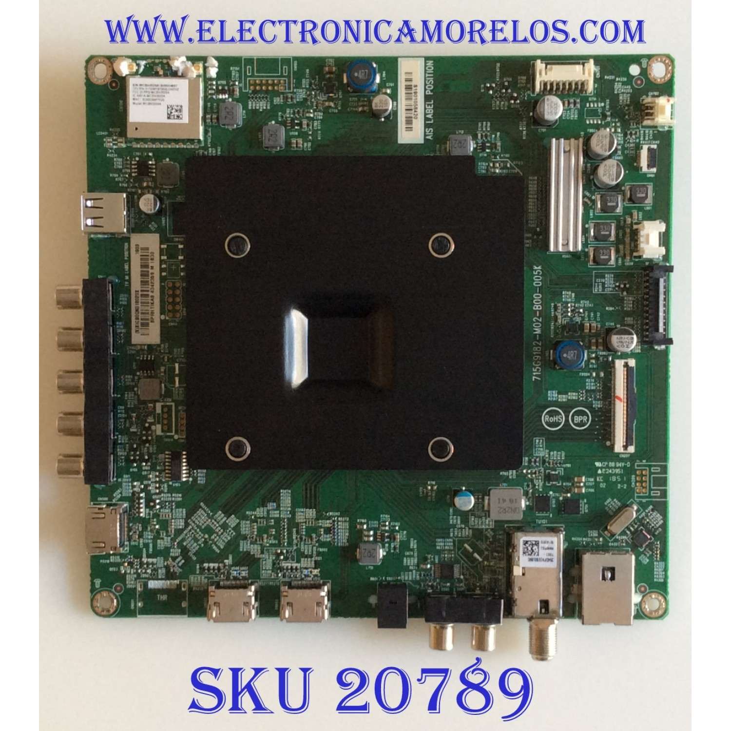 MAIN VIZIO / 756TXICB0QK018 / 715G9182-M01-B00-005K / (X)XICB0QK018020X / BPRHTIKA9 / PANEL TPT550U1 -QVN05.U REV:S57B1S / MODELO E55-F1 LTMWWUMV
