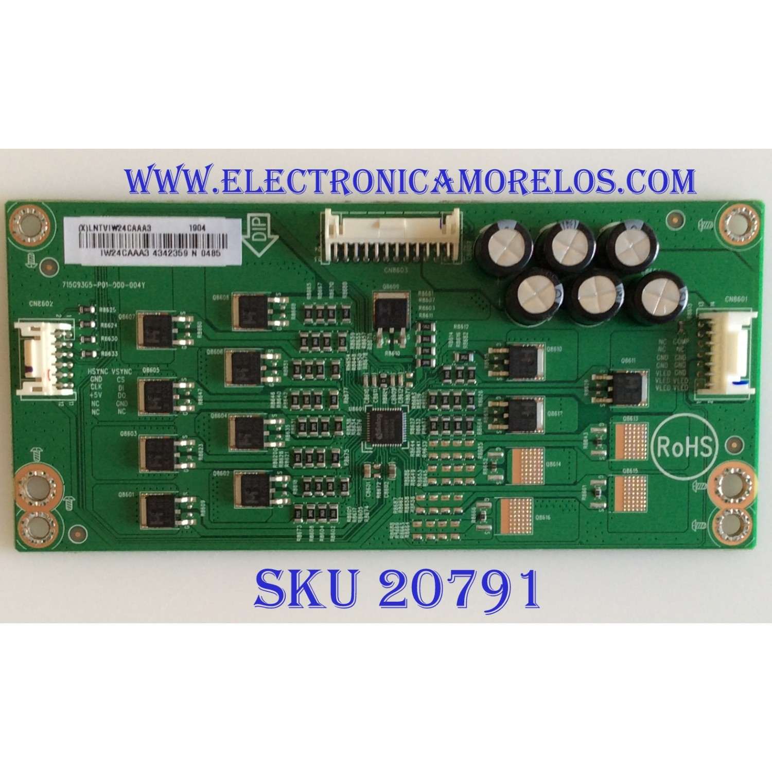 LED DRIVER VIZIO / LNTVIW24CAAA3 / IW24CAAA3 / 715G9365-P01-000-004Y / (X)LNTVIW24CAAA3 / MODELO E55-F1 LTMWWUMU