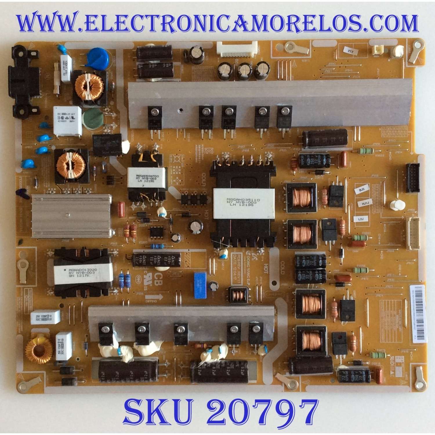 FUENTE DE PODER SAMSUNG / BN44-00543A / PD50B2Q_CDY / HU10251-12040 / PANEL SE500CSA-B2  / MODELO UN50ES6900FXZA AD01