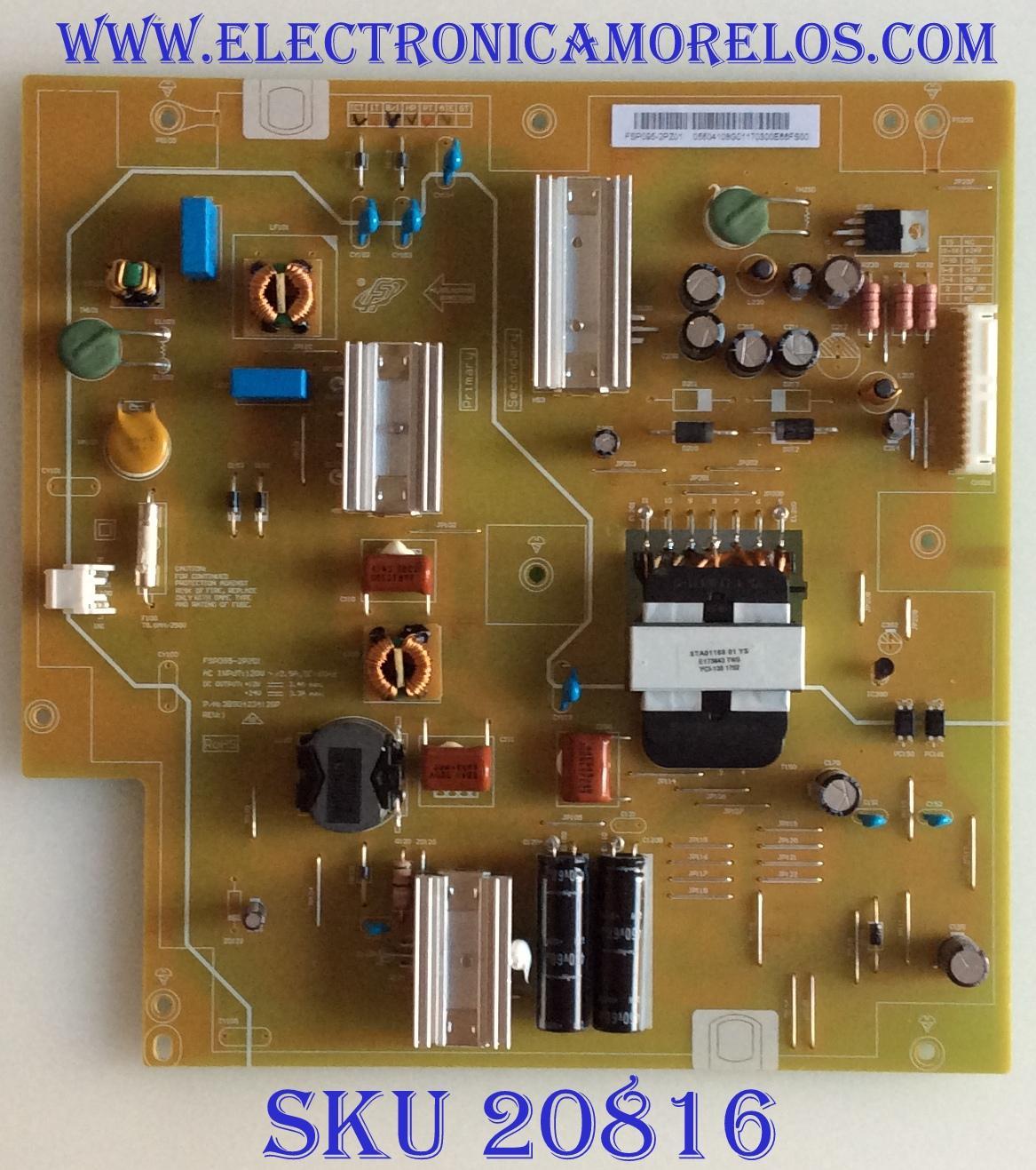 FUENTE DE PODER VIZIO / 056.04108.G011 / FSP095-2PZ01 / 05604108G011 / MODELO D55F-E2 LWZ2VPDT